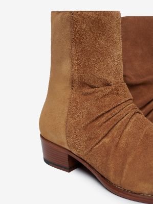 STACK BOOT LEATHER SOLE - BROWN / TOBACCO sold by AMIRI