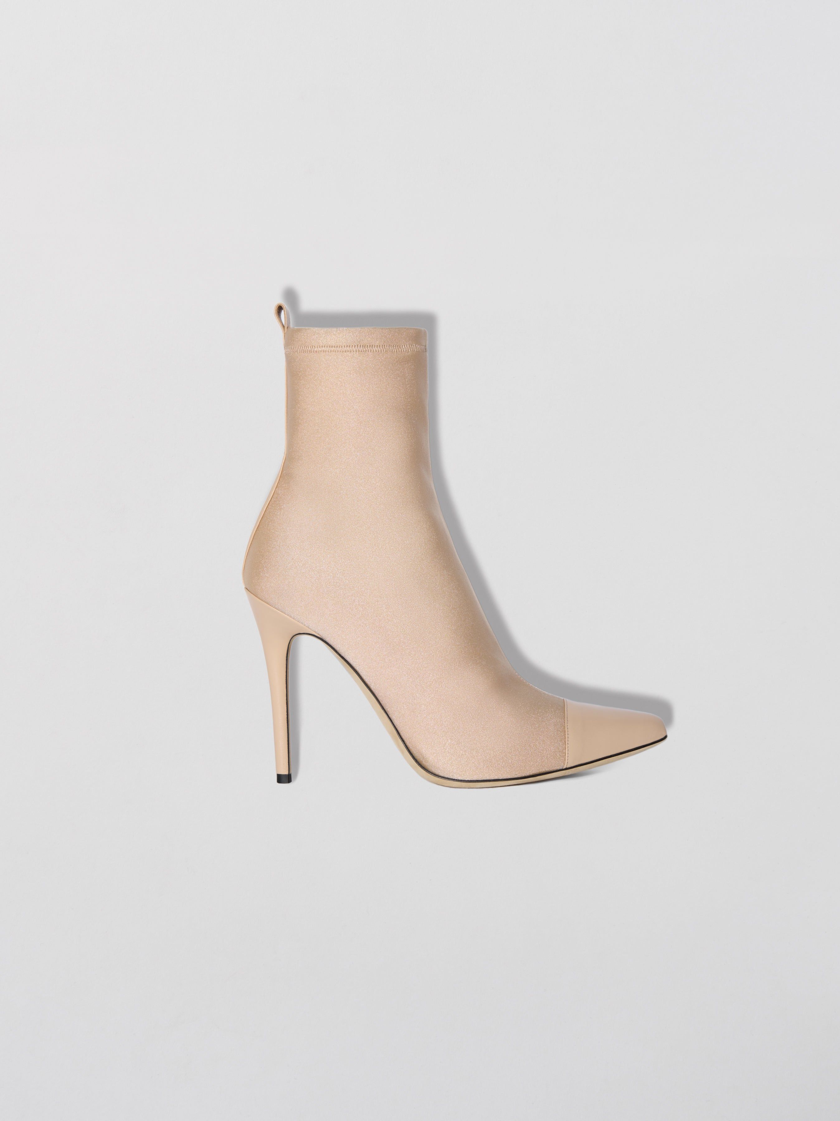 WOMEN - POINTED TOE HEEL BOOTIE - ECRU sold by AMIRI