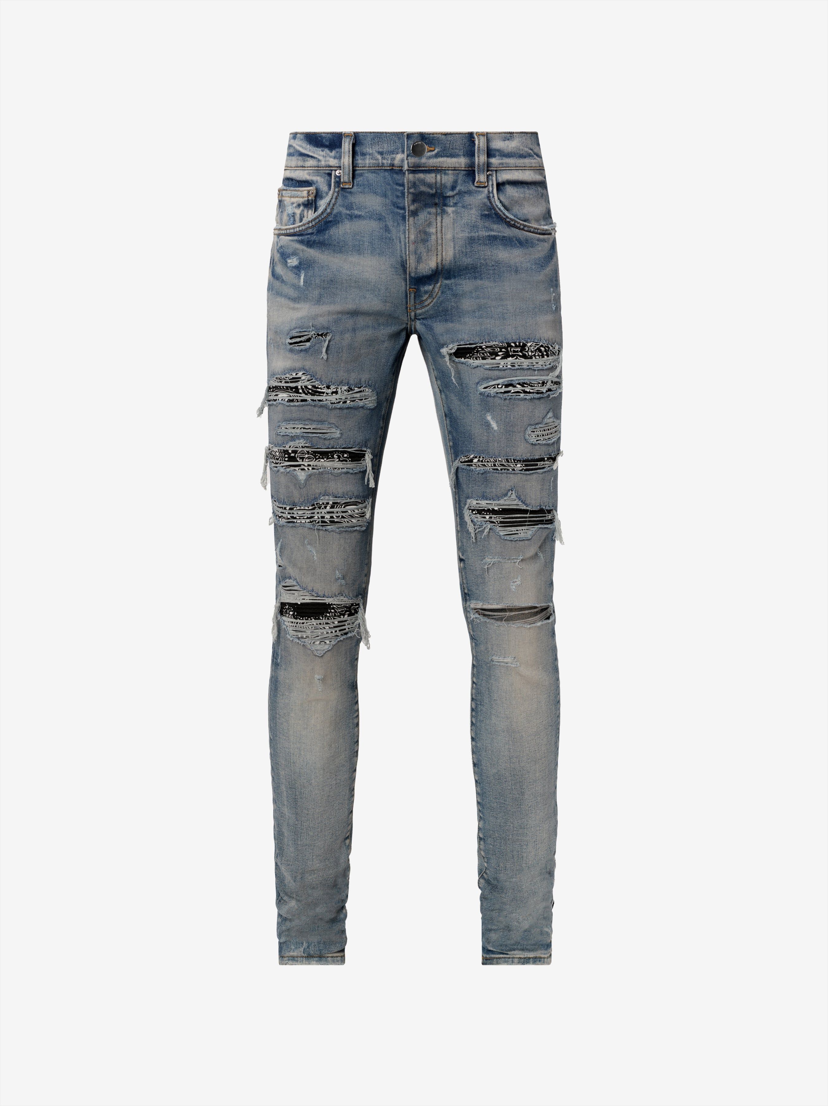 BANDANA THRASH JEAN - CLAY INDIGO sold by AMIRI