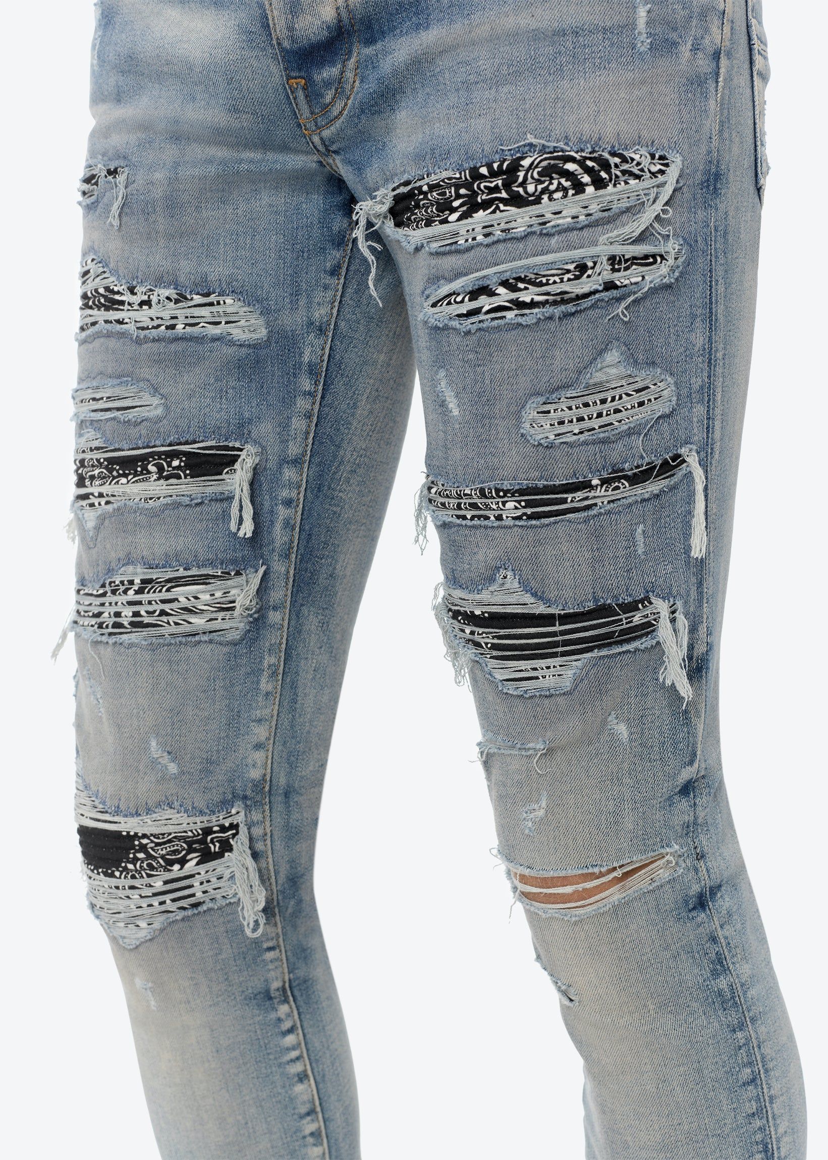BANDANA THRASH JEAN - CLAY INDIGO sold by AMIRI product image thumbnail 5