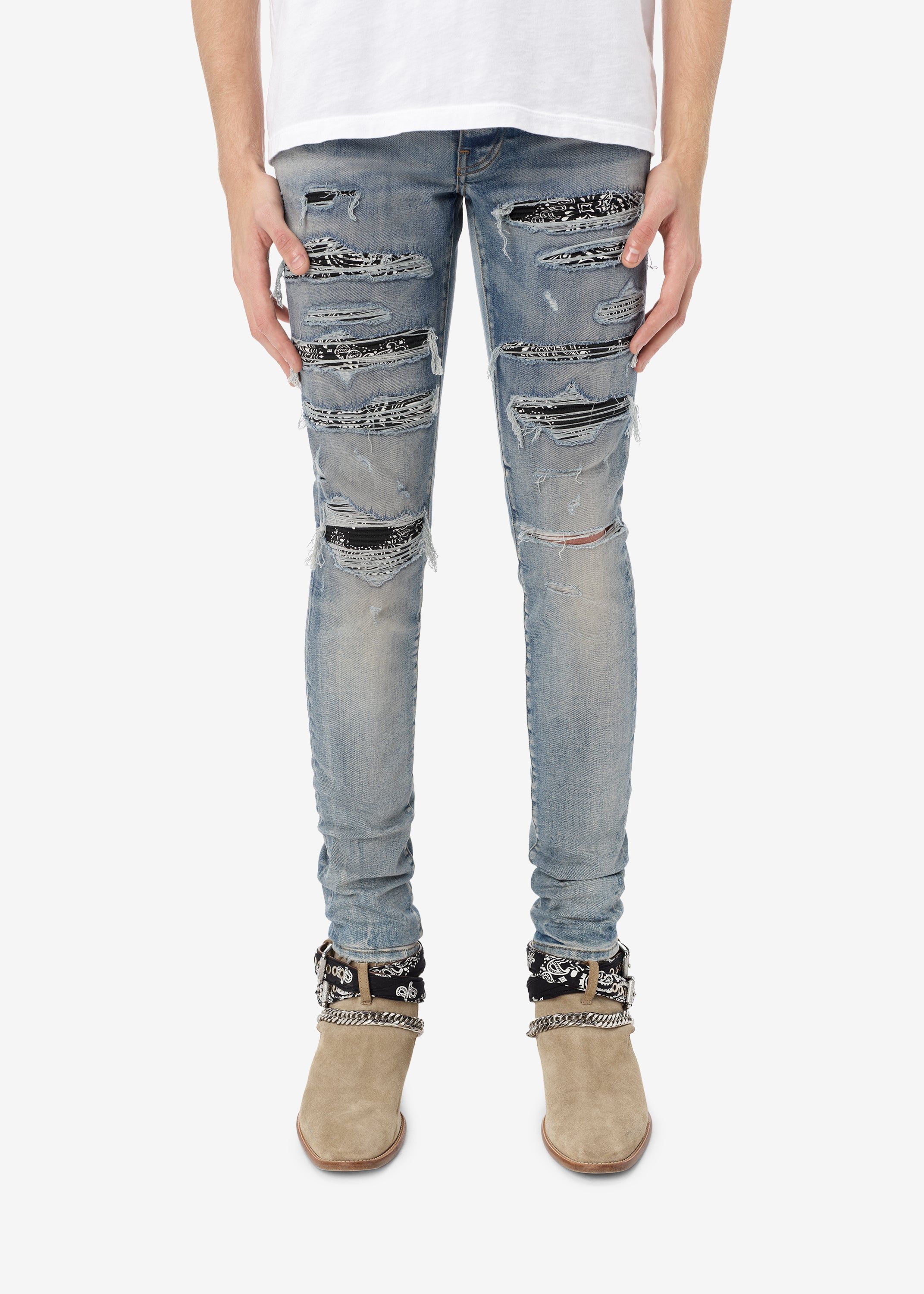 BANDANA THRASH JEAN - CLAY INDIGO sold by AMIRI product image thumbnail 2