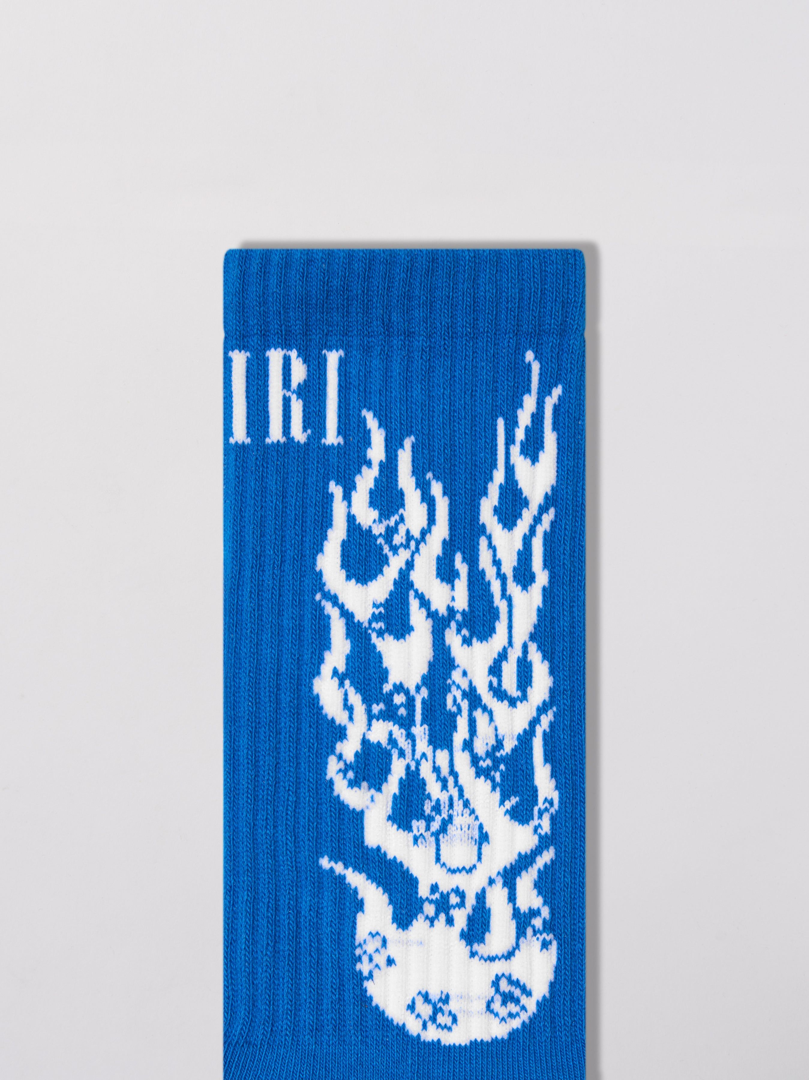 FLAMES SOCKS - BLUE sold by AMIRI product image thumbnail 3