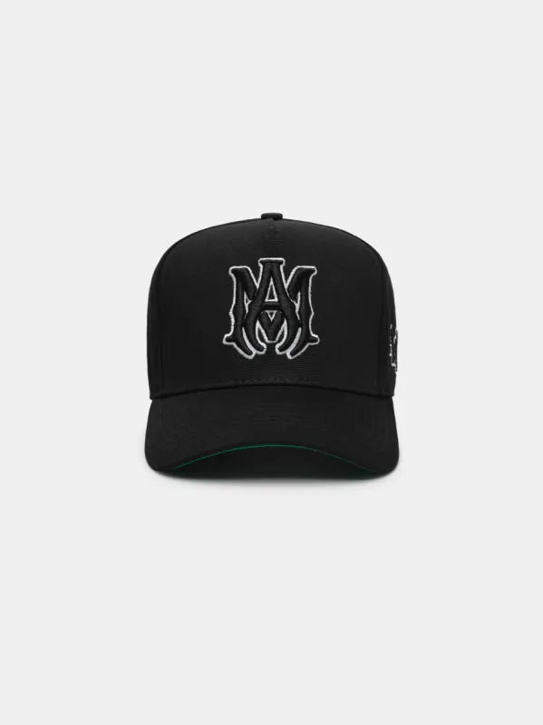 MA STAGGERED AMIRI FULL CANVAS HAT - Black Black sold by AMIRI