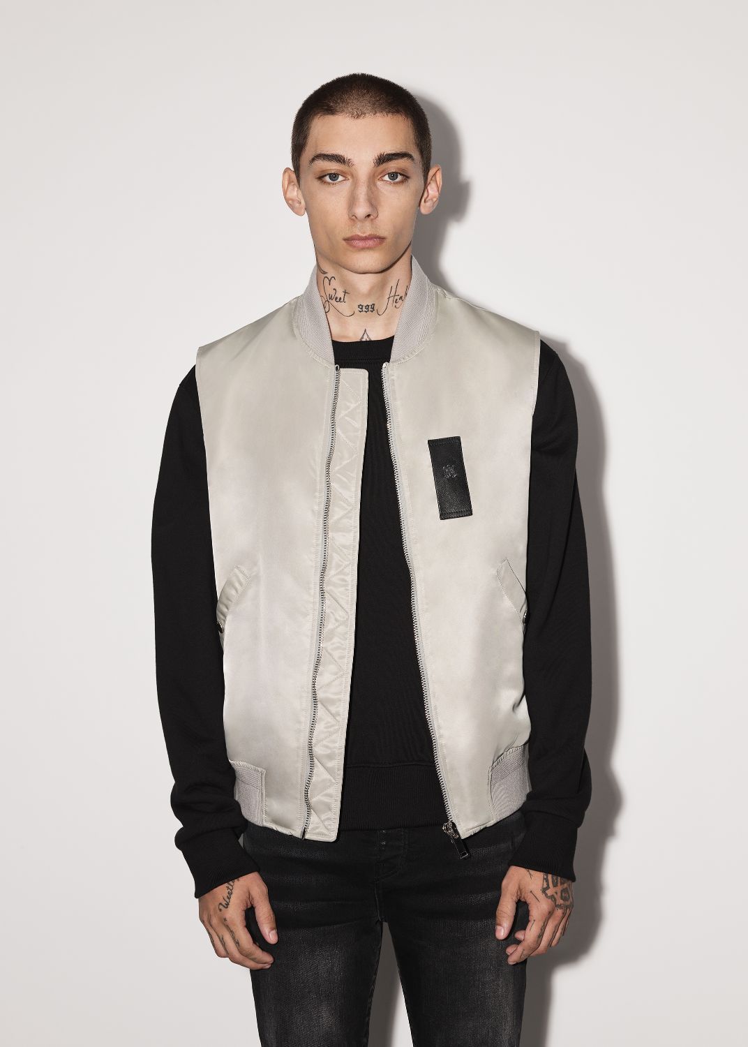 SLEEVELESS BOMBER VEST - SAND sold by AMIRI product image thumbnail 3
