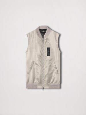 SLEEVELESS BOMBER VEST - SAND made by AMIRI