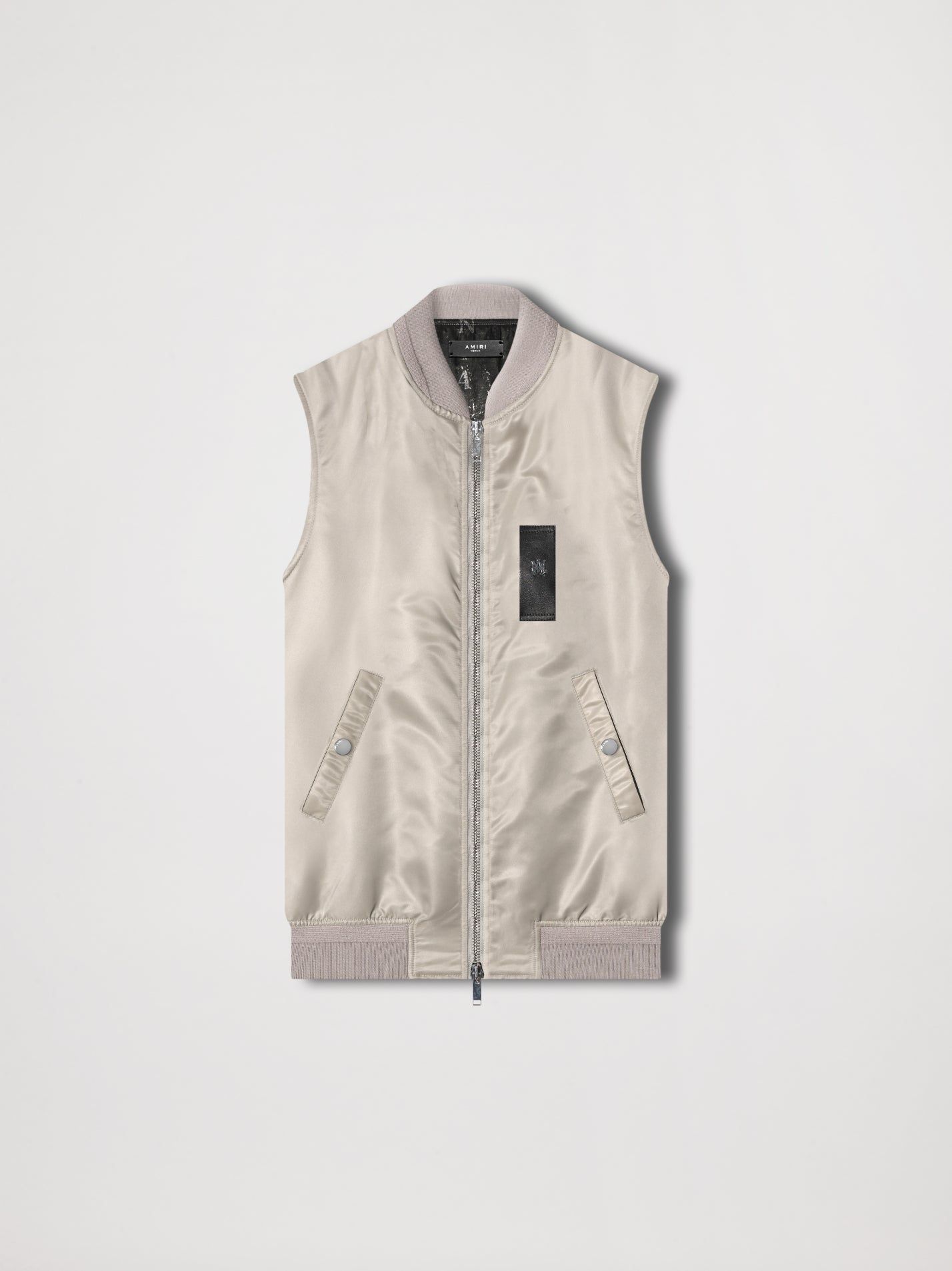 SLEEVELESS BOMBER VEST - SAND sold by AMIRI