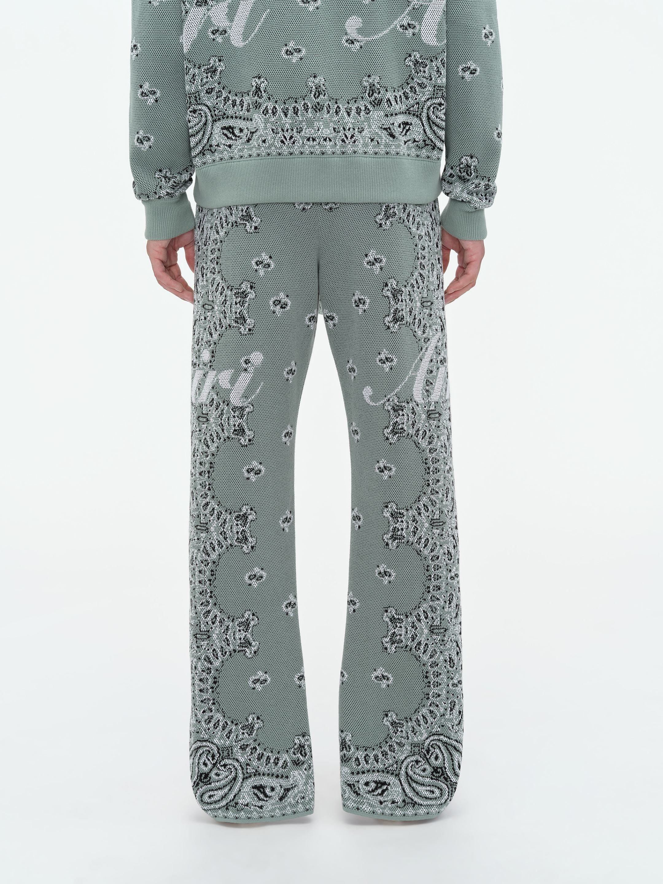 BANDANA KNIT KICK FLARE PANT - MINT sold by AMIRI product image thumbnail 2