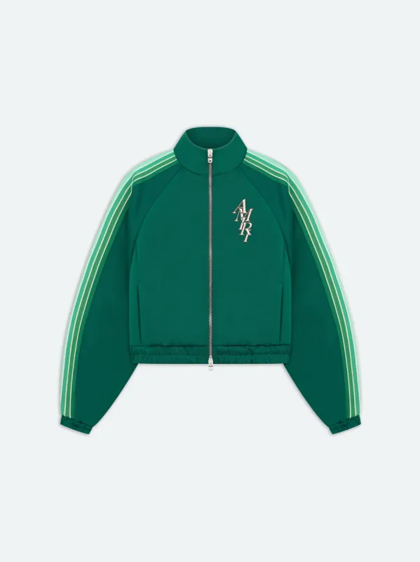 WOMEN - AMIRI STACK TRACK JACKET - Rain Forest made by AMIRI