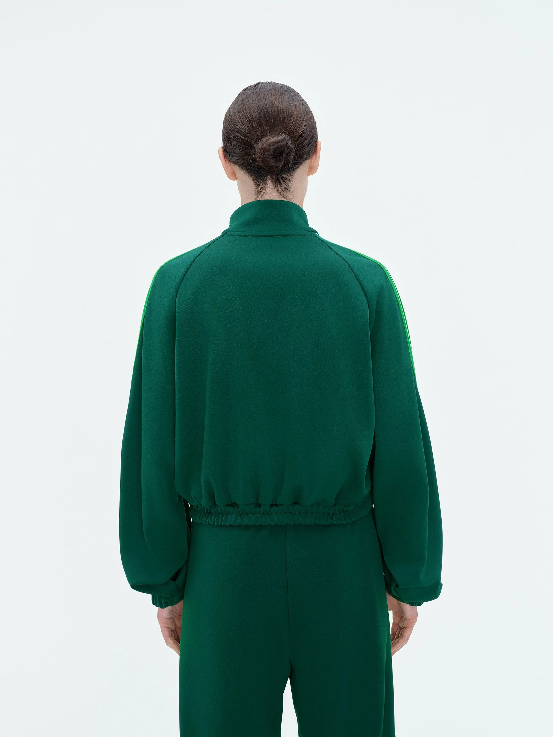 WOMEN - AMIRI STACK TRACK JACKET - Rain Forest sold by AMIRI product image thumbnail 5
