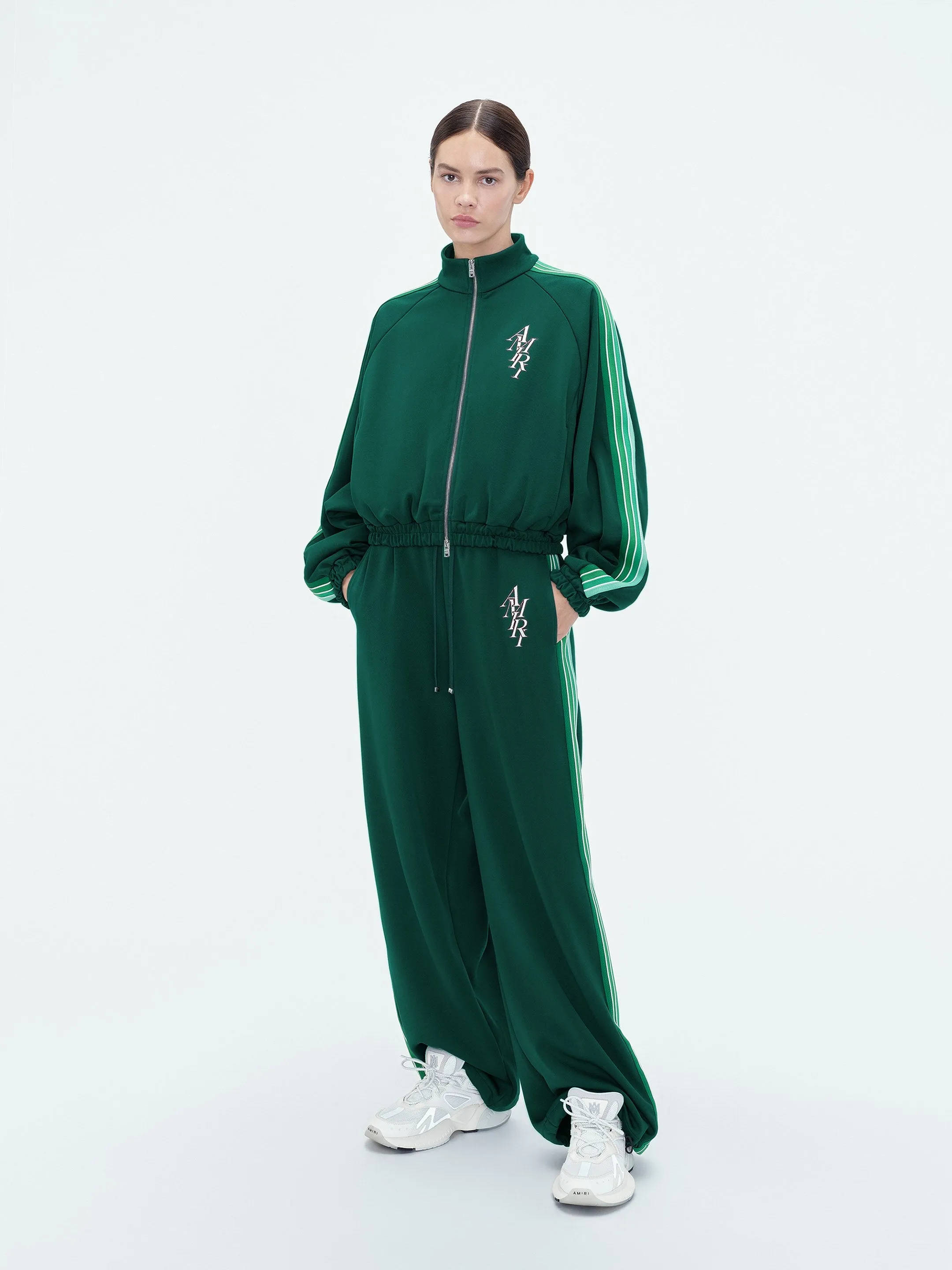 WOMEN - AMIRI STACK TRACK JACKET - Rain Forest sold by AMIRI product image thumbnail 2