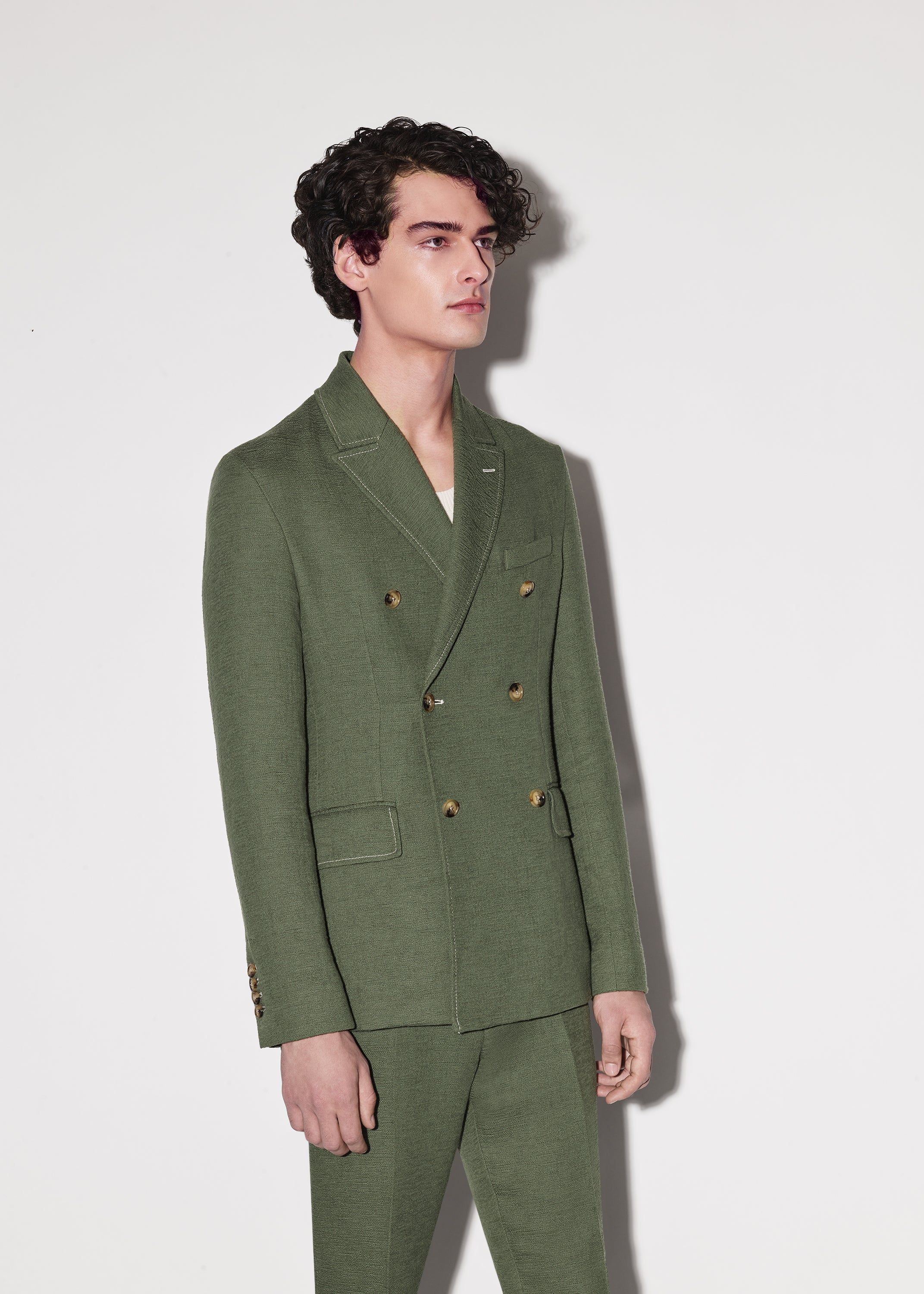 LIGHTWEIGHT DOUBLE BREASTED BLAZER - GREEN sold by AMIRI product image thumbnail 3