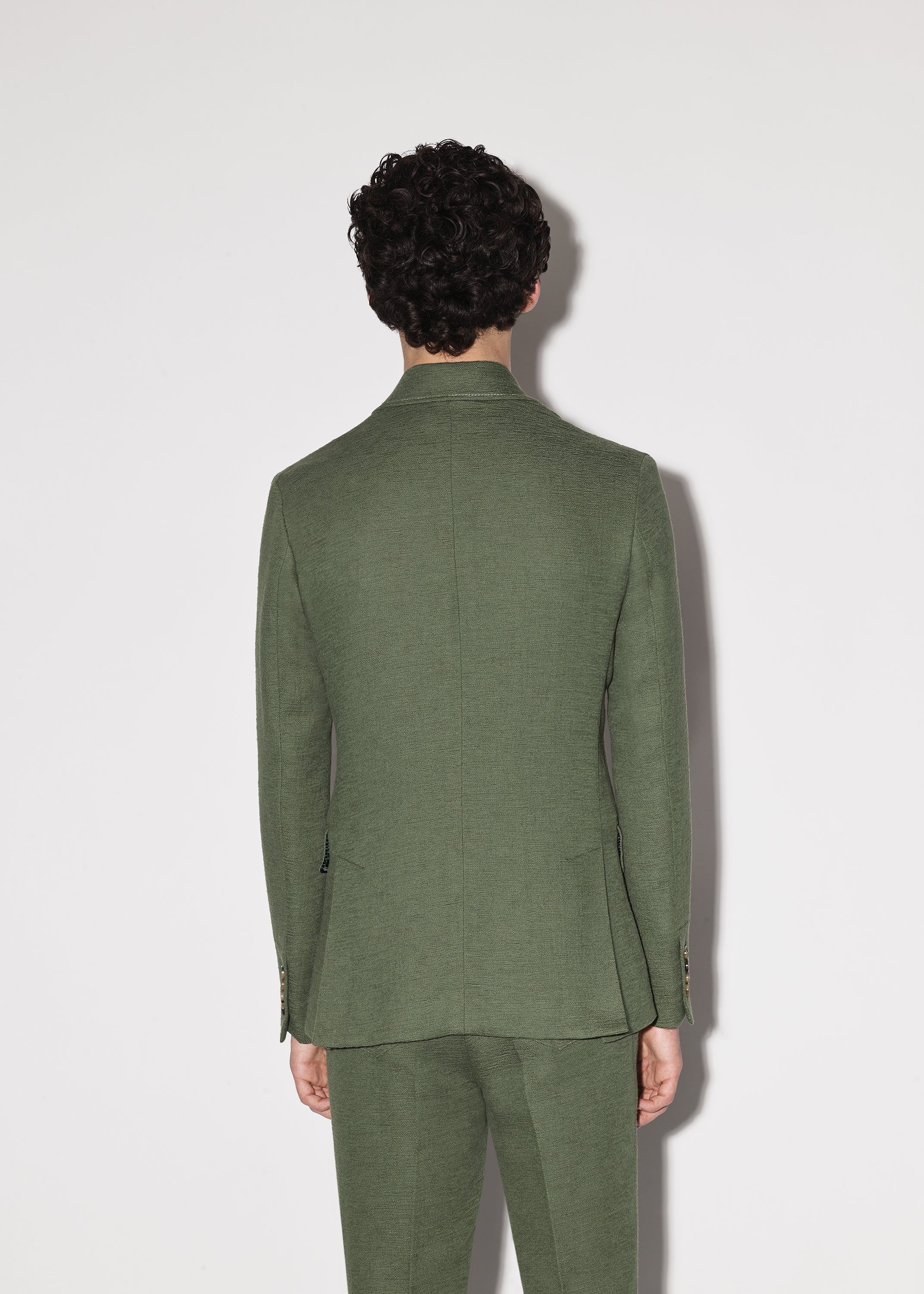 LIGHTWEIGHT DOUBLE BREASTED BLAZER - GREEN sold by AMIRI product image thumbnail 4