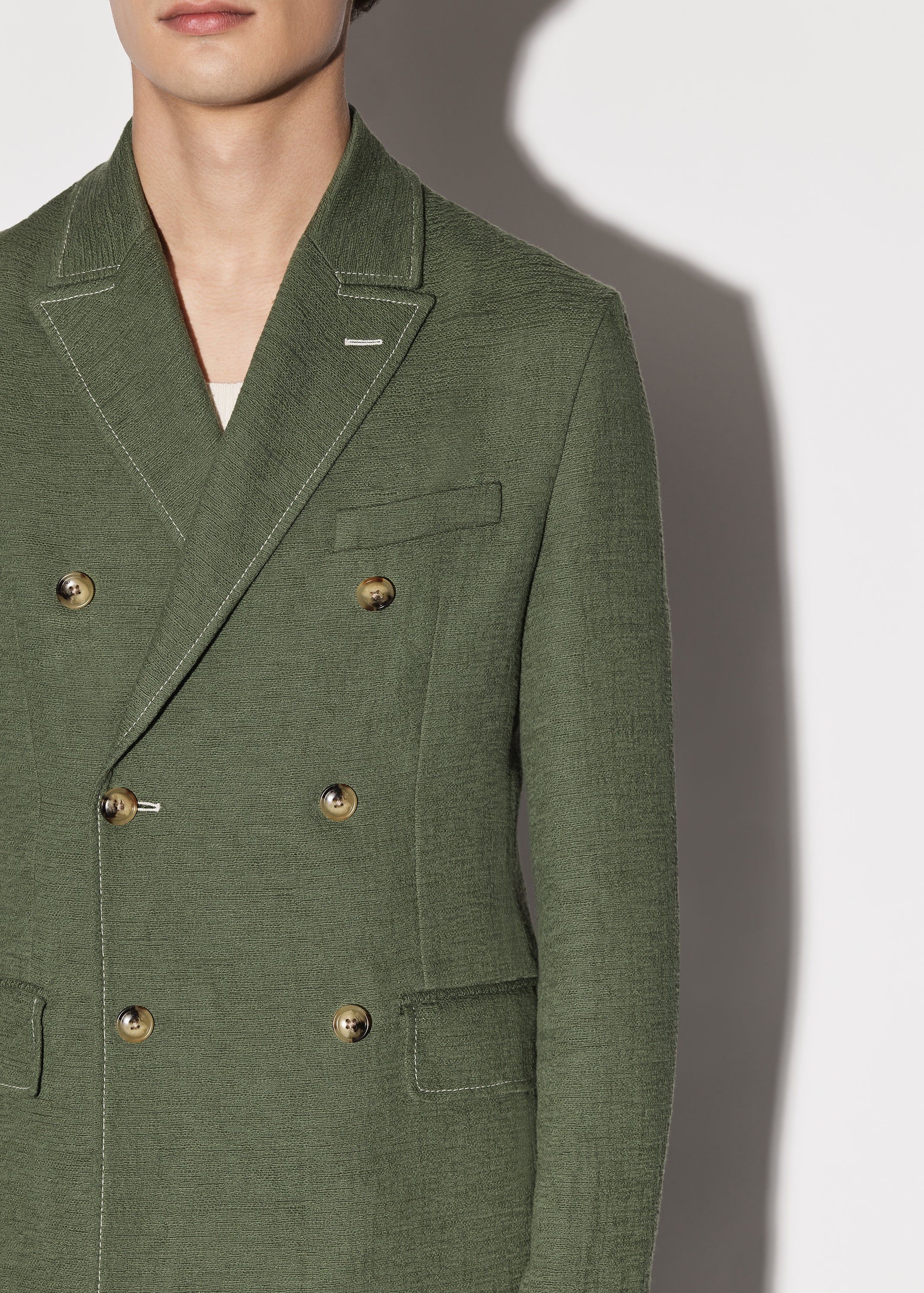 LIGHTWEIGHT DOUBLE BREASTED BLAZER - GREEN sold by AMIRI product image thumbnail 5