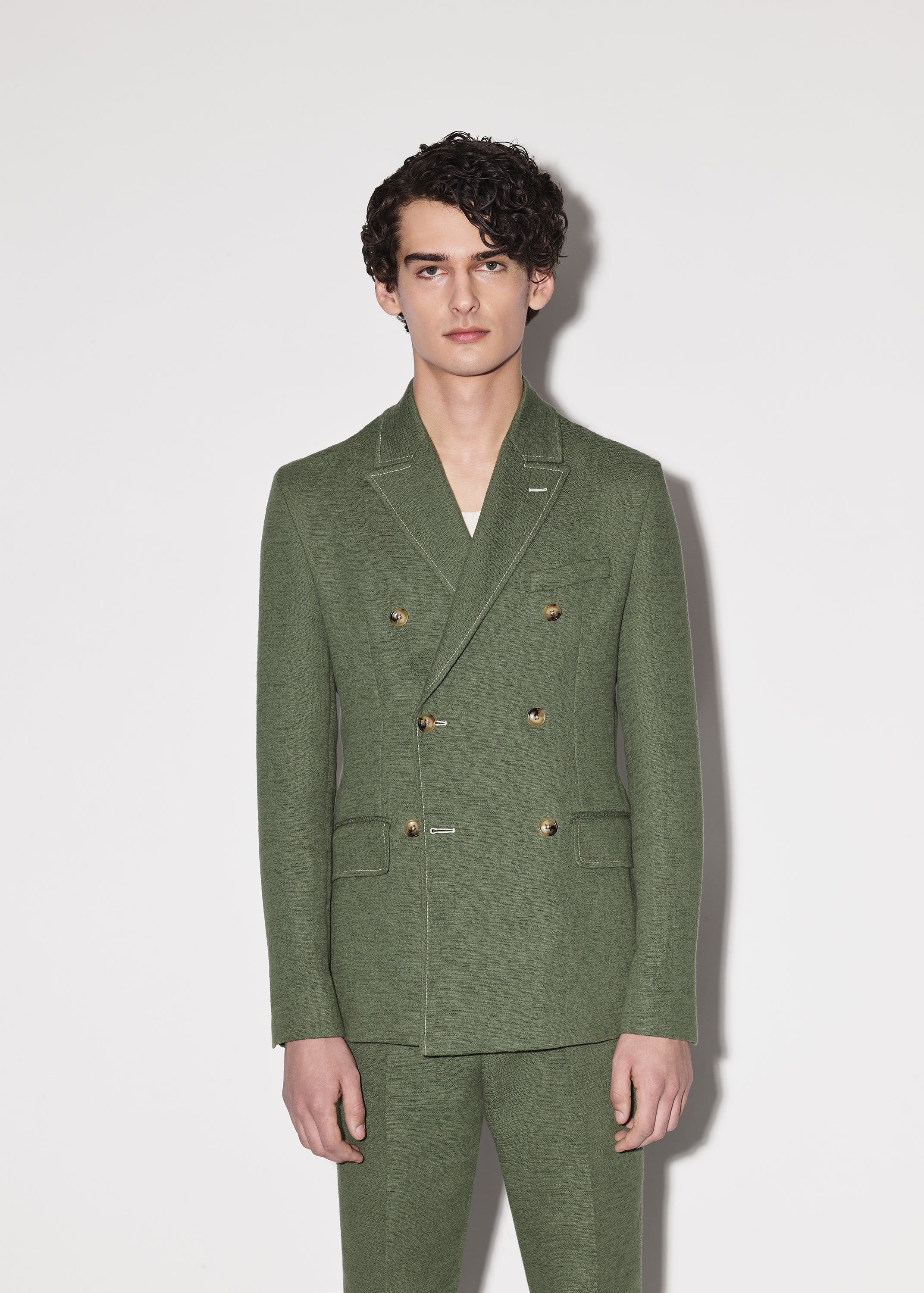 LIGHTWEIGHT DOUBLE BREASTED BLAZER - GREEN sold by AMIRI product image thumbnail 2