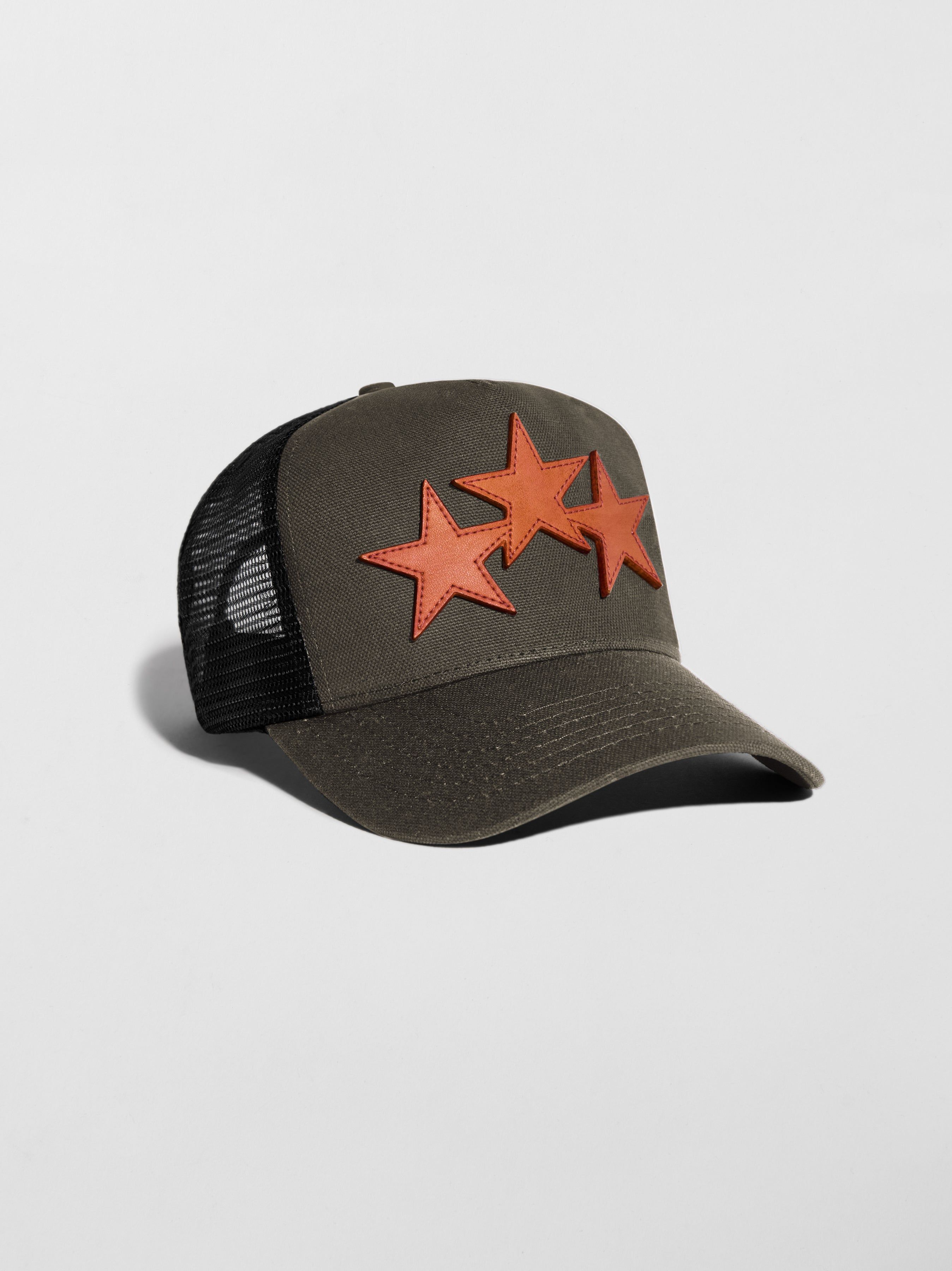 THREE STAR TRUCKER HAT - MILITARY GREEN sold by AMIRI product image thumbnail 2