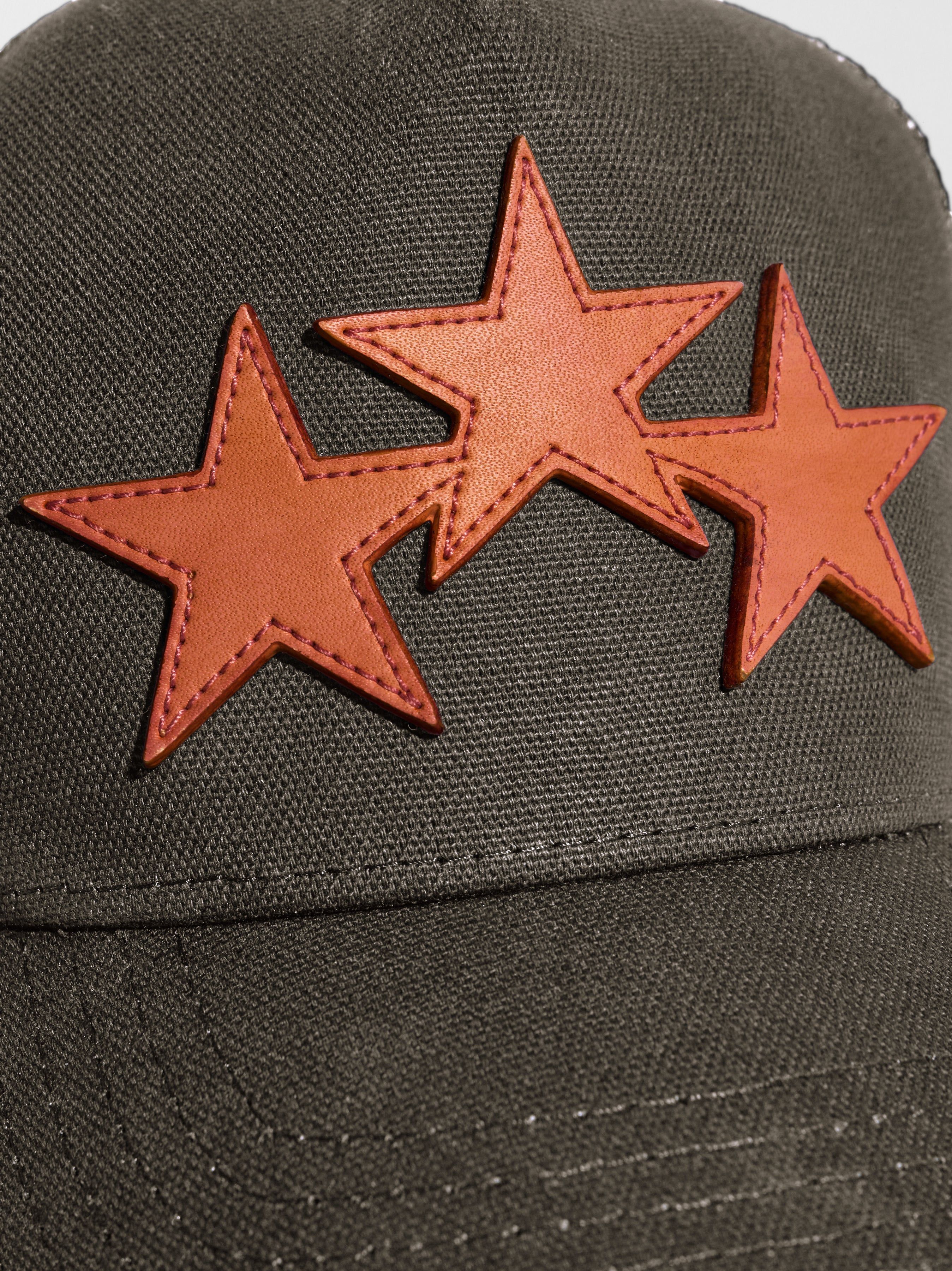 THREE STAR TRUCKER HAT - MILITARY GREEN sold by AMIRI product image thumbnail 4