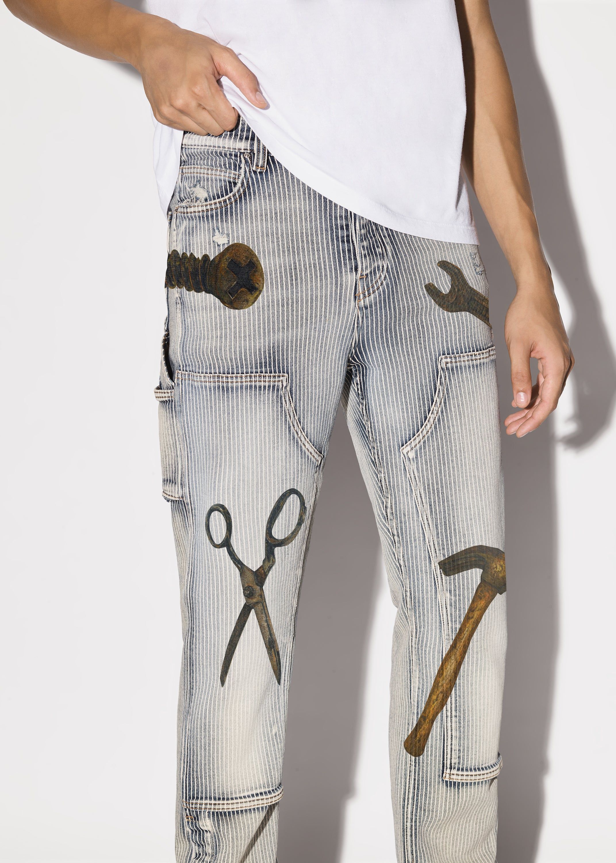 RHEE STUDIO CARPENTER PANT - MULTI sold by AMIRI product image thumbnail 5
