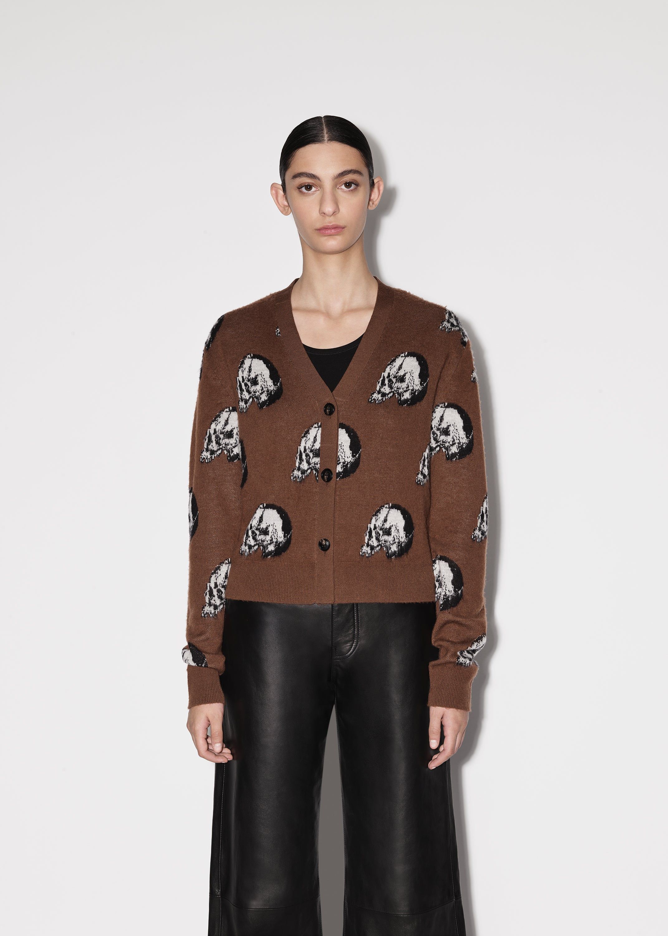 WOMEN - WES LANG REPEAT SKULL CARDIGAN sold by AMIRI product image thumbnail 4