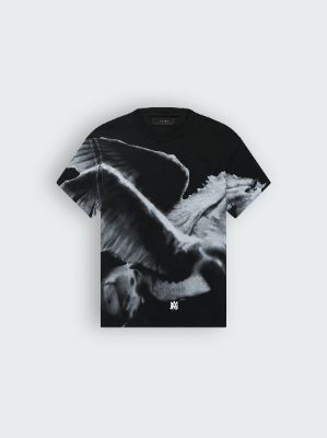 OVERSIZED PEGASUS TEE - BLACK sold by AMIRI