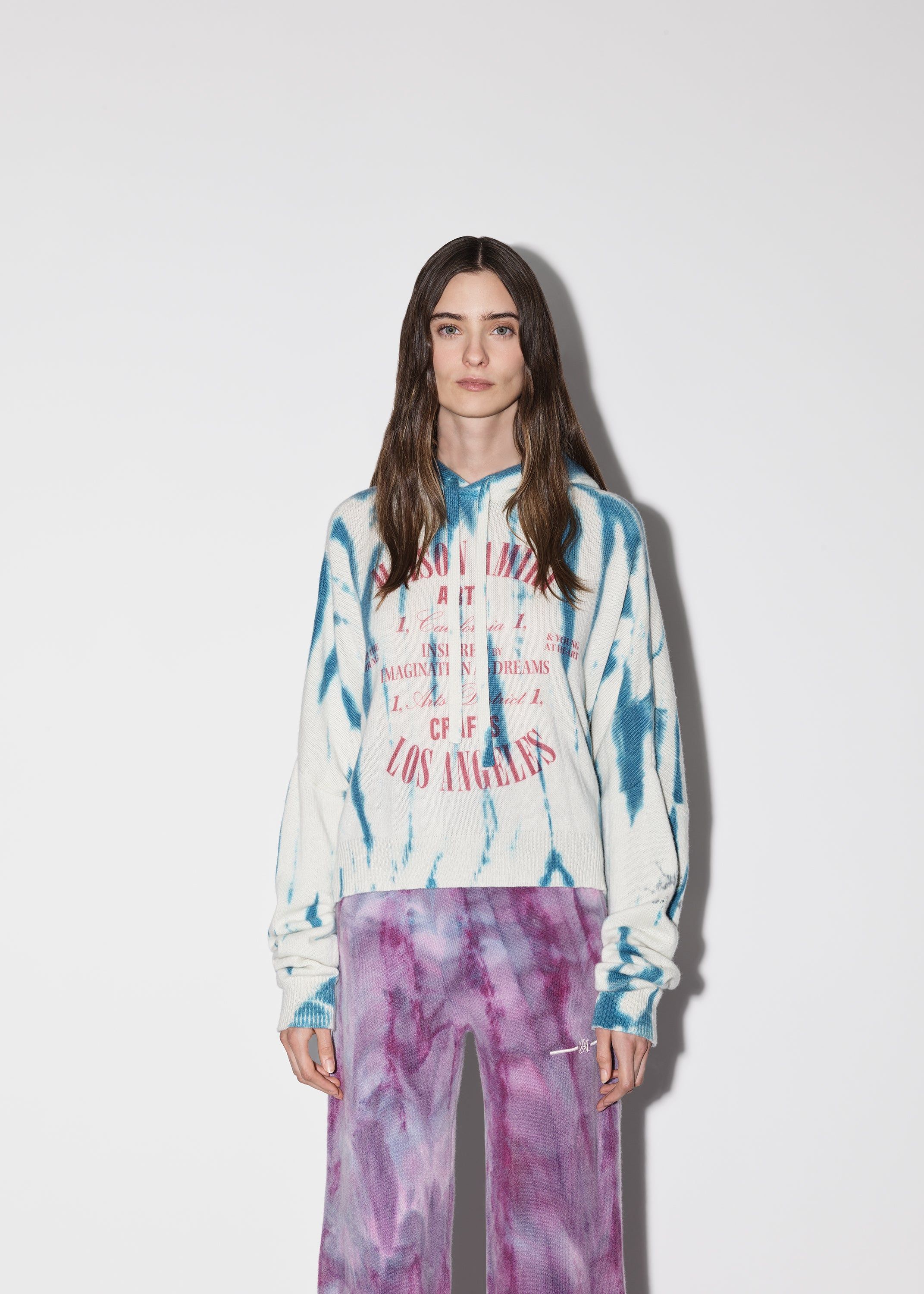 WOMEN - TIE DYE HOODIE - PURPLE sold by AMIRI product image thumbnail 3