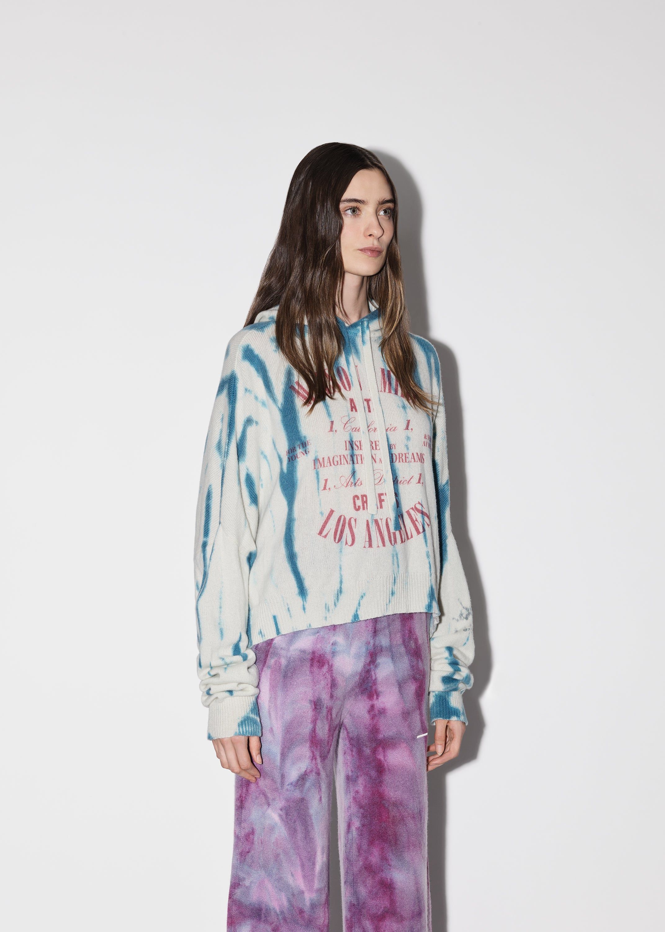 WOMEN - TIE DYE HOODIE - PURPLE sold by AMIRI product image thumbnail 4