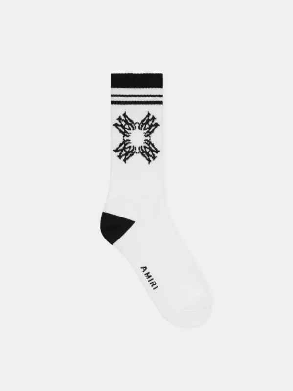 MA QUAD SOCK - White Black sold by AMIRI