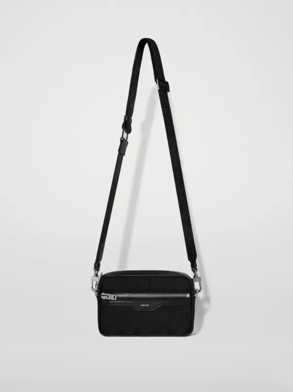 NYLON JACQUARD CAMERA CASE - BLACK sold by AMIRI