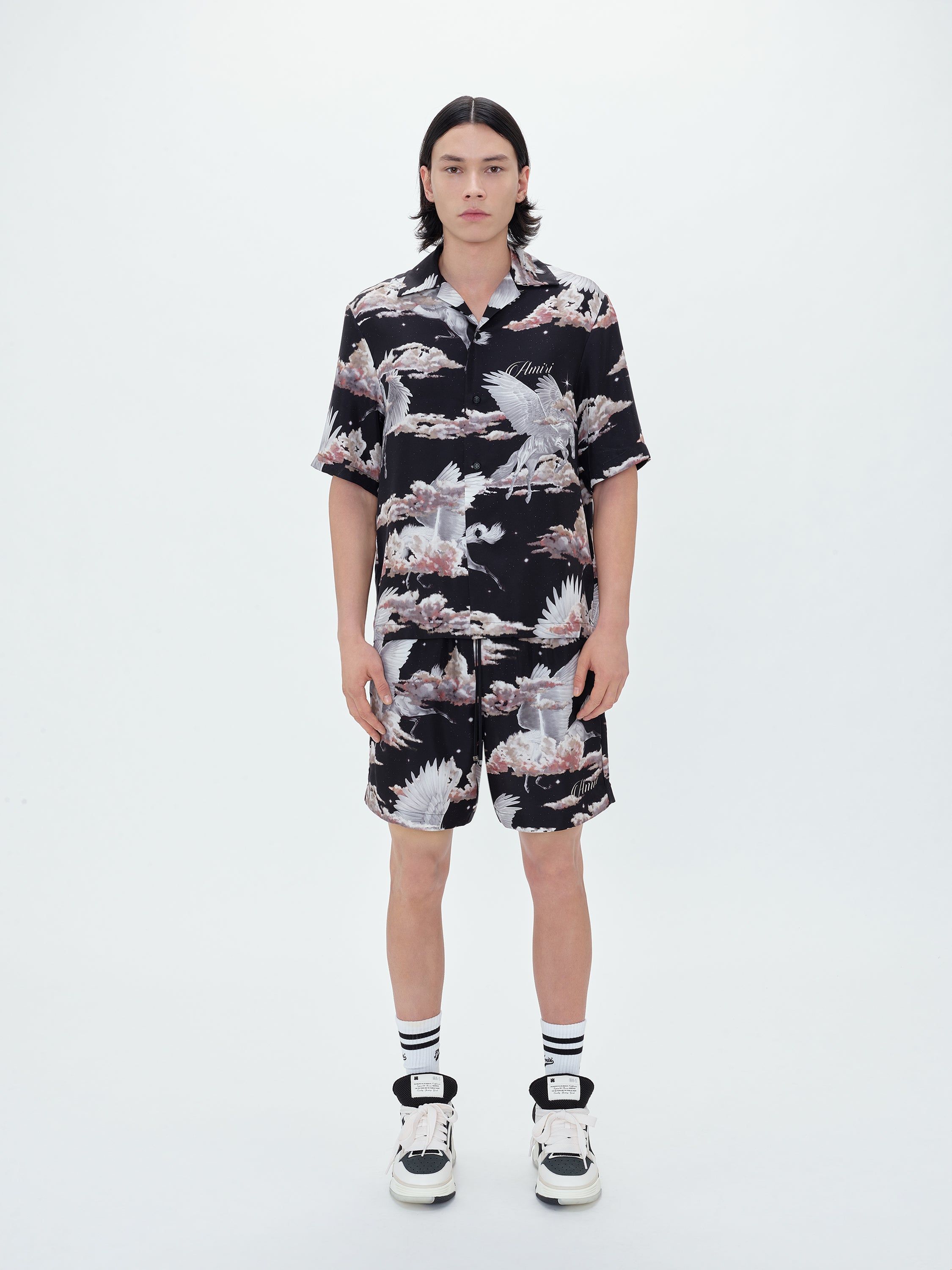 ALL OVER PEGASUS BOWLING SHIRT - BLACK sold by AMIRI product image thumbnail 2