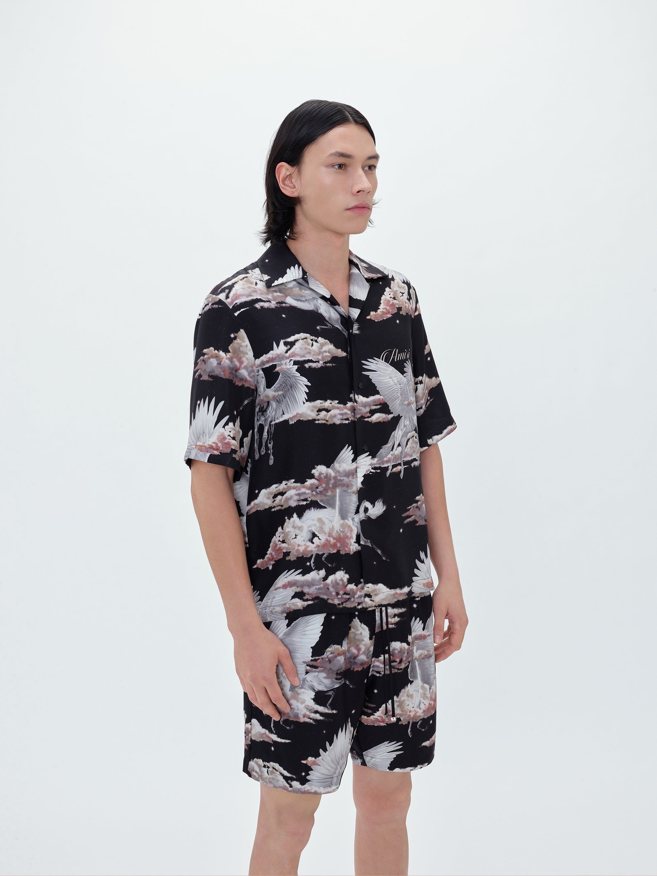 ALL OVER PEGASUS BOWLING SHIRT - BLACK sold by AMIRI product image thumbnail 3