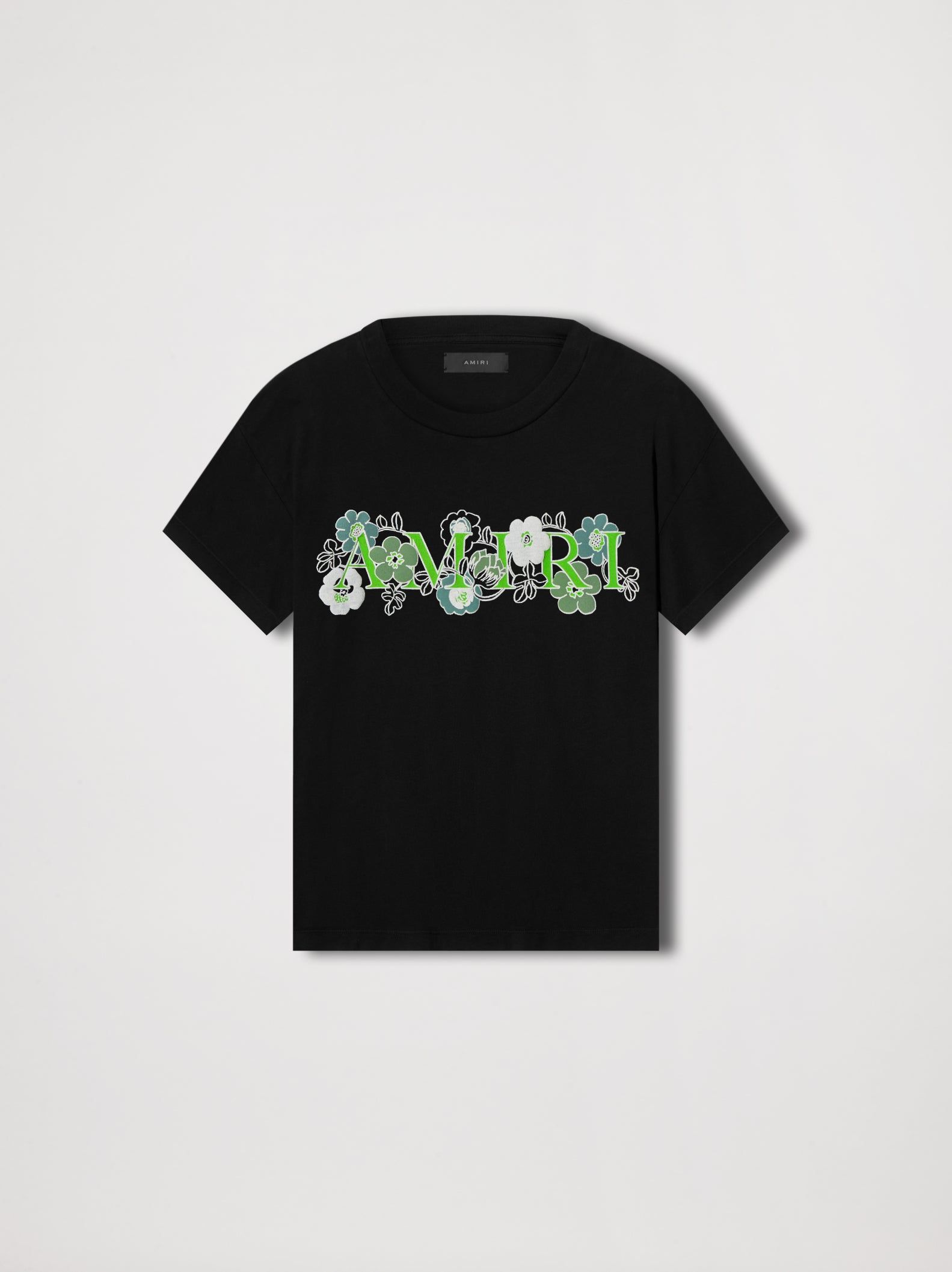 FLOWER AMIRI LOGO TEE - BLACK sold by AMIRI
