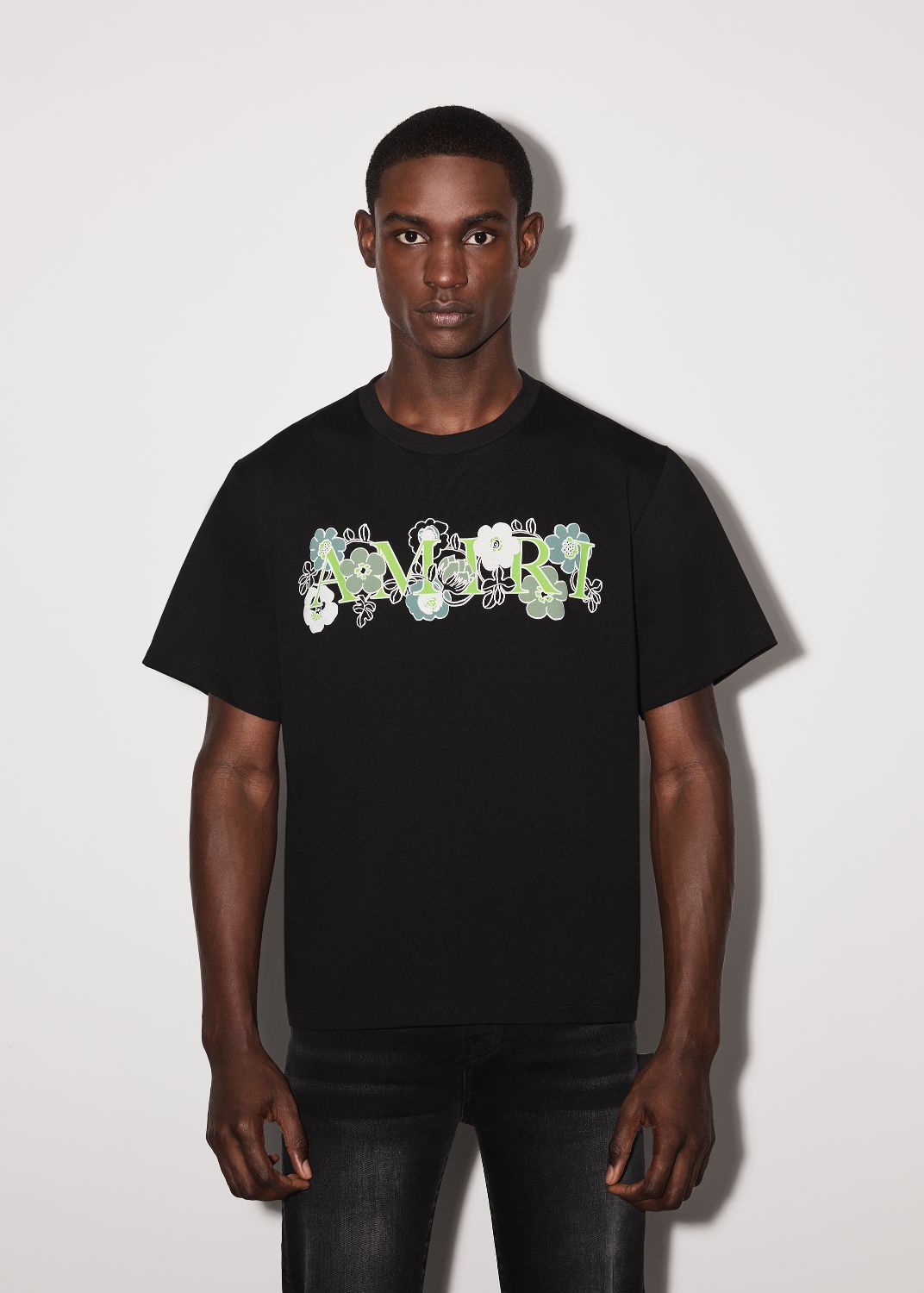 FLOWER AMIRI LOGO TEE - BLACK sold by AMIRI product image thumbnail 2
