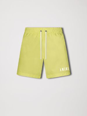 LOGO SWIM TRUNK - LIME sold by AMIRI