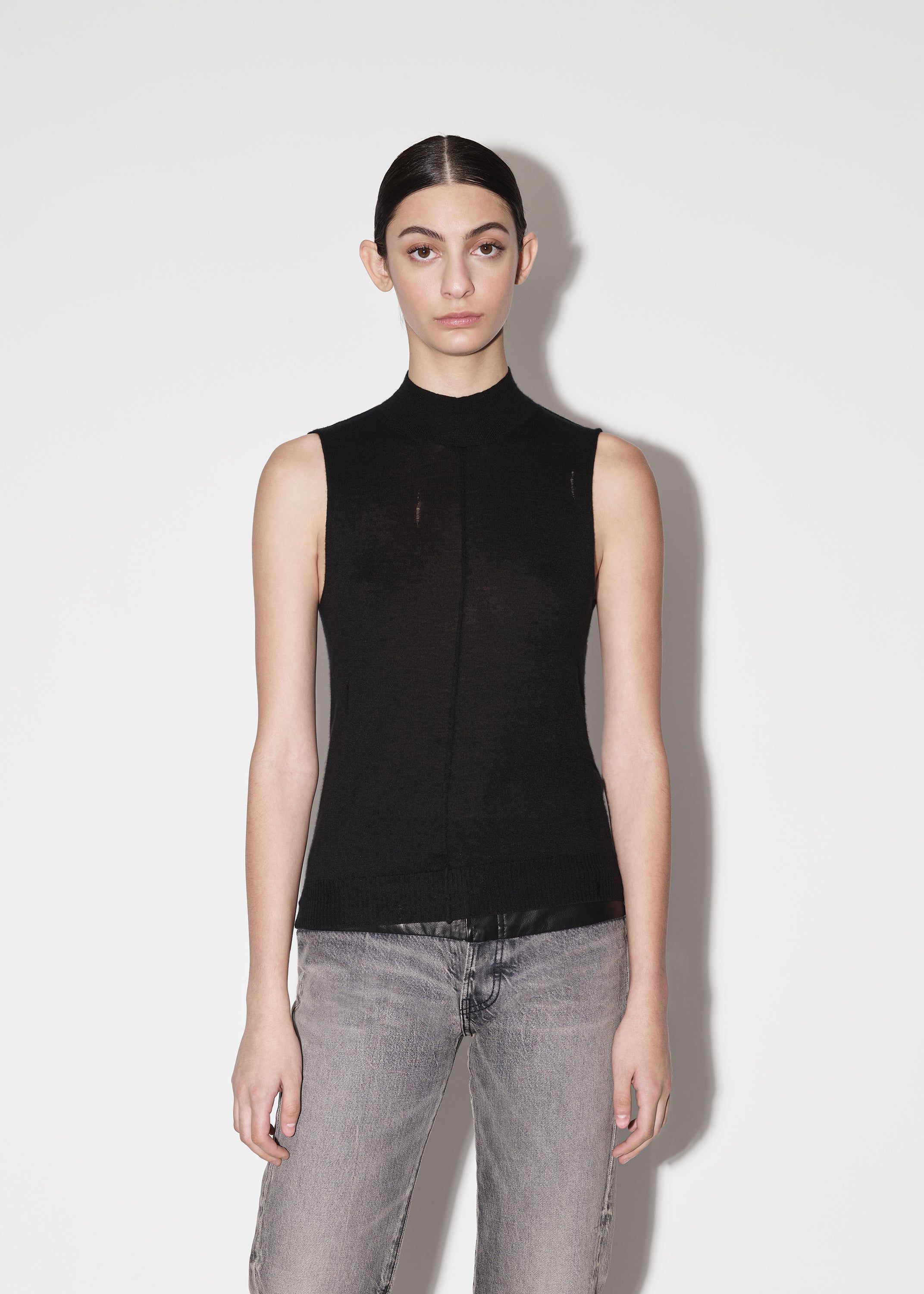 WOMEN - MOCK NECK HALTER - BLACK sold by AMIRI product image thumbnail 3