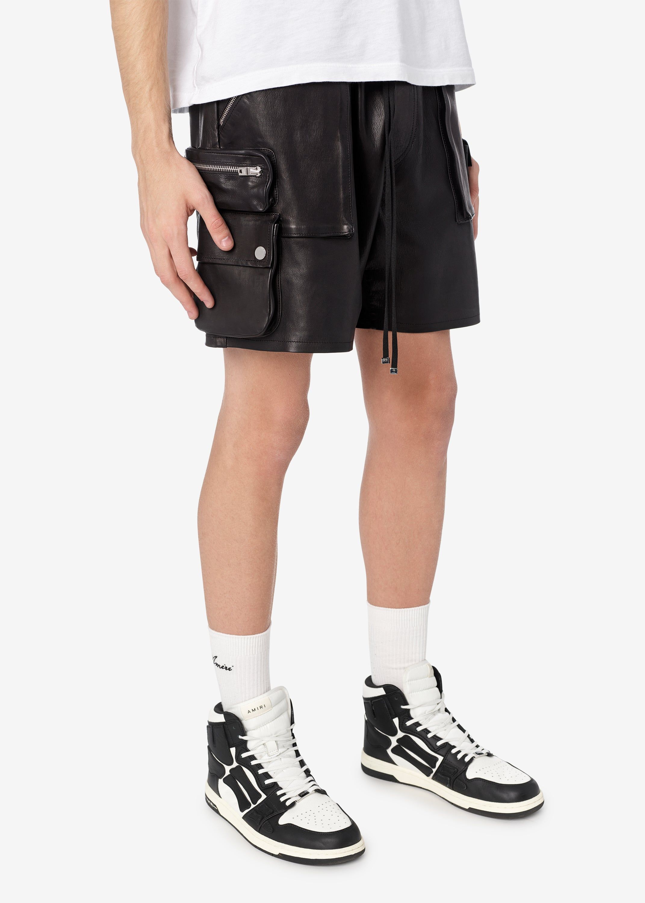 LEATHER TACTICAL SHORT - BLACK sold by AMIRI product image thumbnail 3