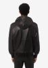 LEATHER ZIP HOODIE - BLACK sold by AMIRI