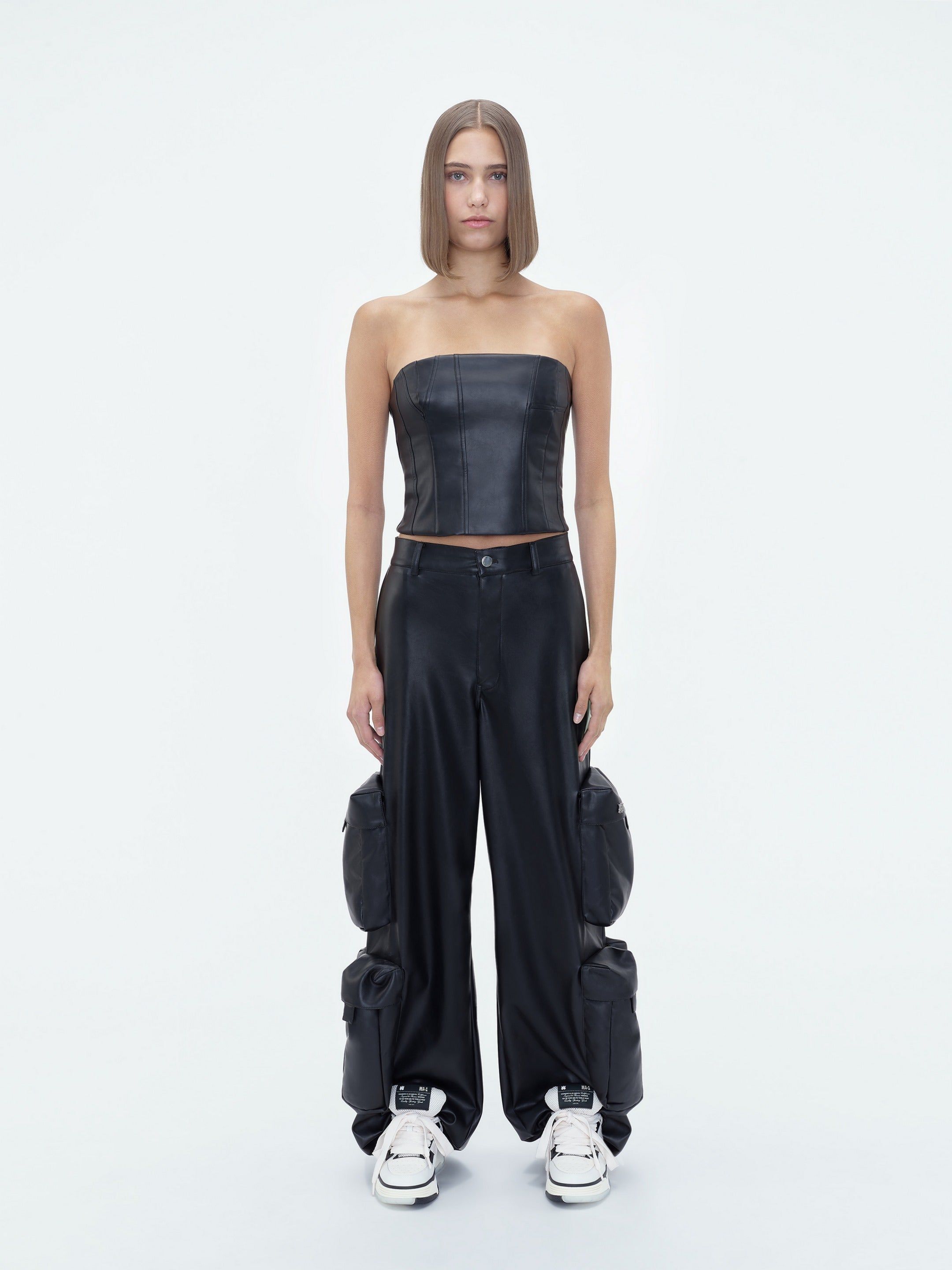 WOMEN - WIDE LEG CARGO PANT - BLACK sold by AMIRI product image thumbnail 2