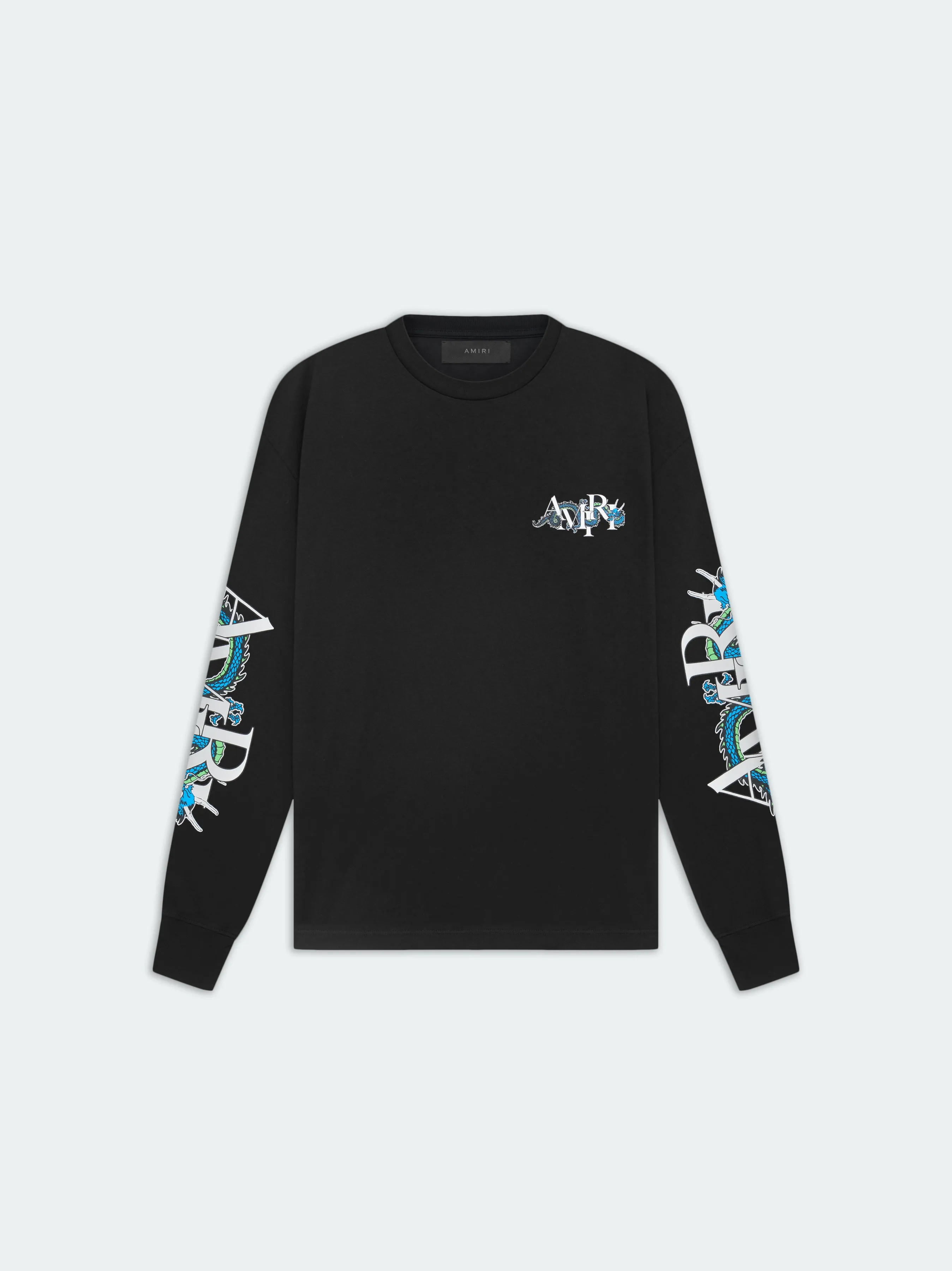 LUNAR NEW YEAR DRAGON LONG SLEEVE TEE - Black sold by AMIRI