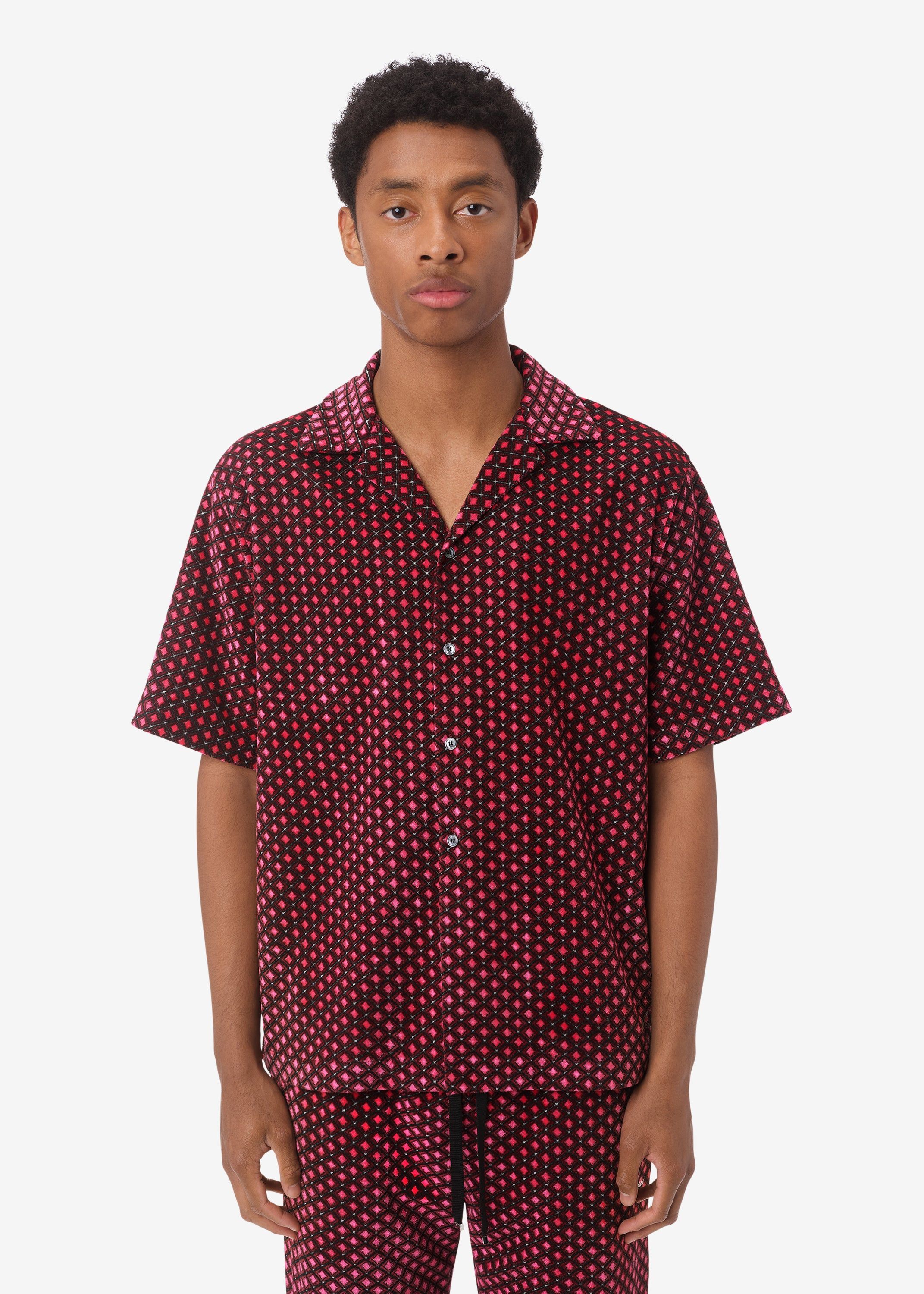 RETRO VELOUR SHIRT - PINK sold by AMIRI product image thumbnail 2