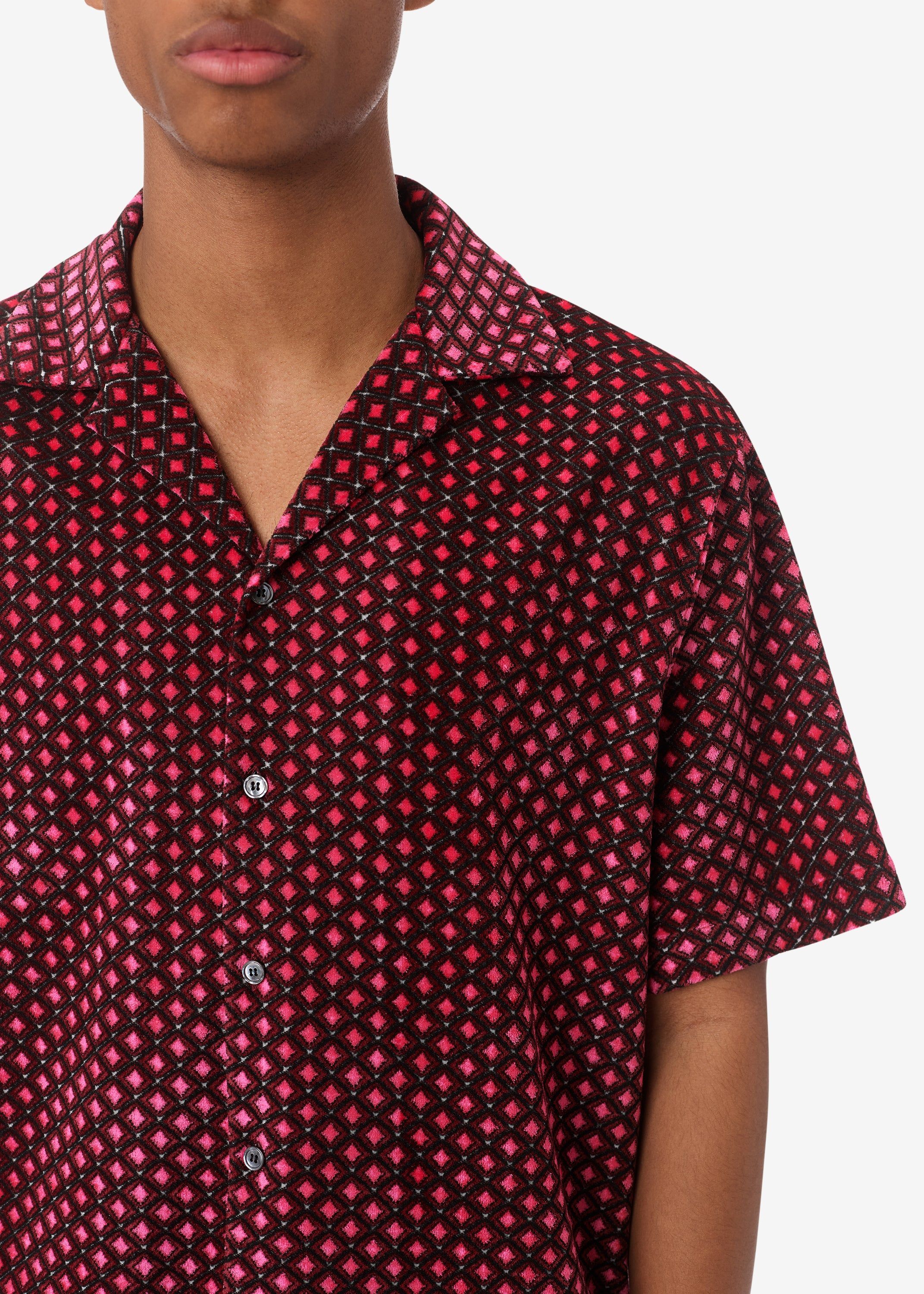 RETRO VELOUR SHIRT - PINK sold by AMIRI product image thumbnail 4