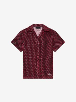 RETRO VELOUR SHIRT - PINK made by AMIRI