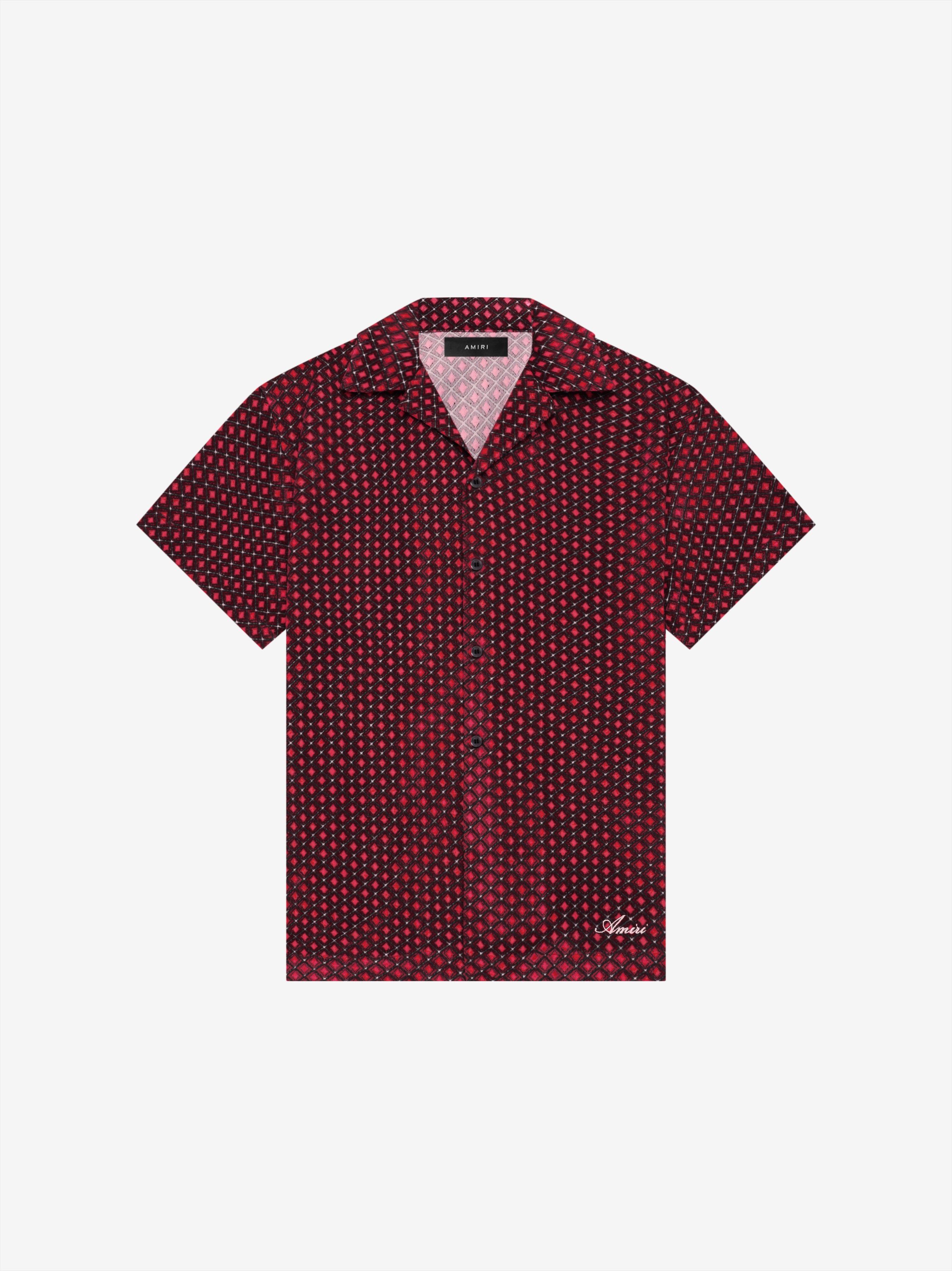 RETRO VELOUR SHIRT - PINK sold by AMIRI