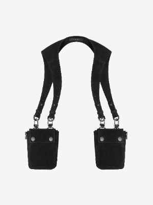 SUEDE HARNESS BAG - BLACK made by AMIRI