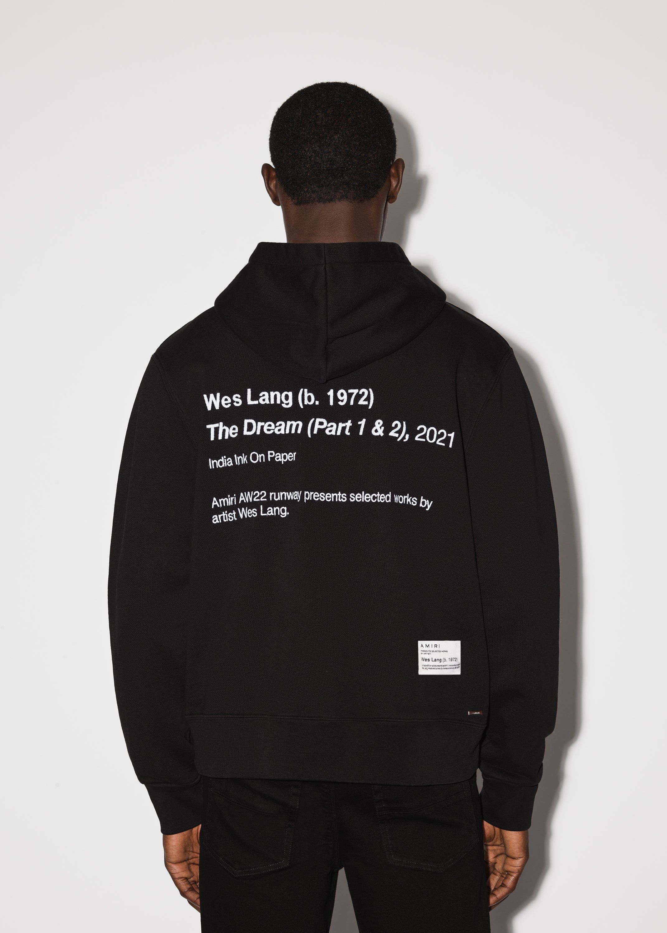 AMIRI WES LANG DREAM ZIP HOODIE - BLACK | Parallel AMIRI WES LANG DREAM ZIP HOODIE - BLACK | Parallel