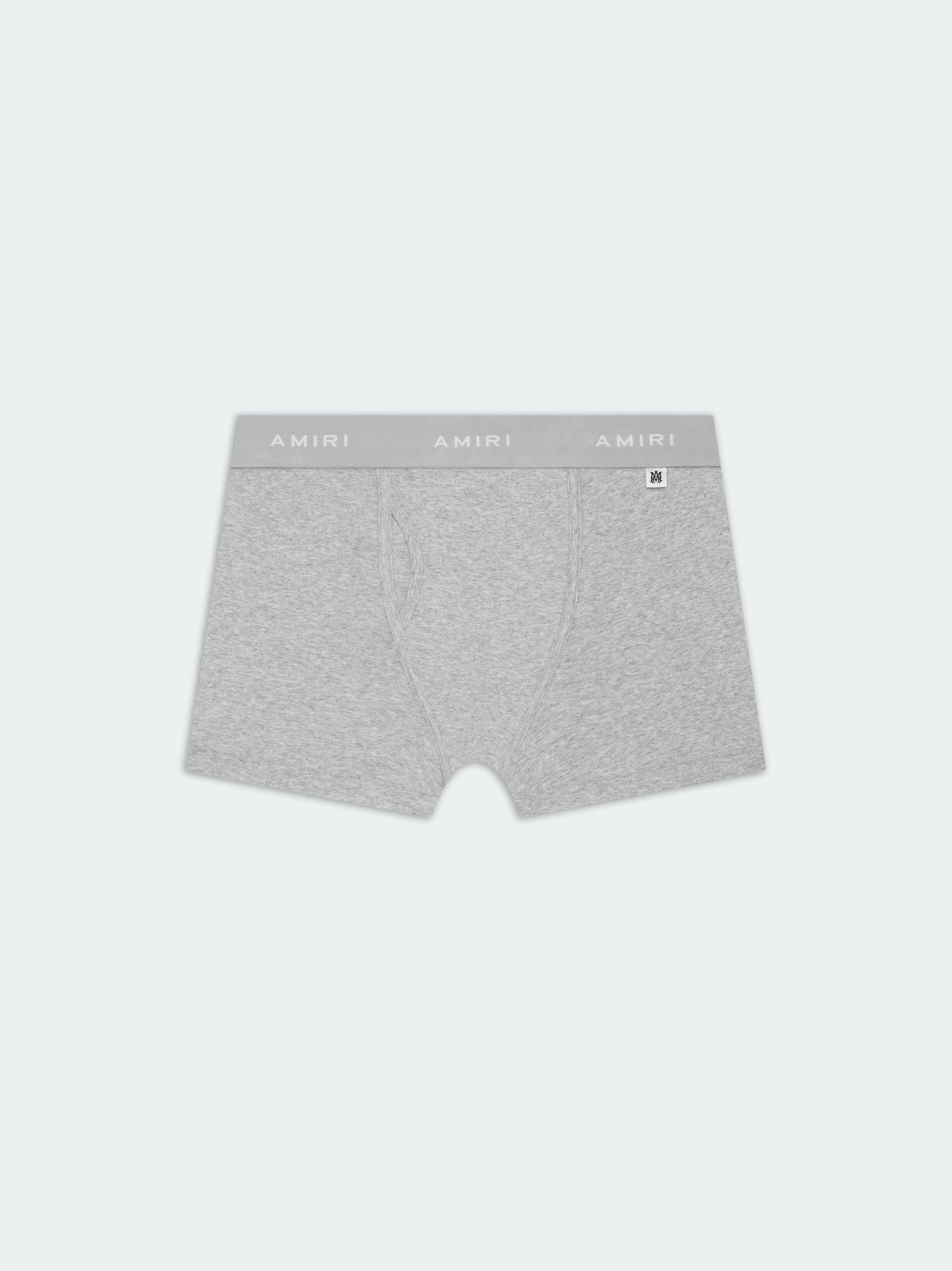 AMIRI LOGO BRIEF - Heather Grey sold by AMIRI