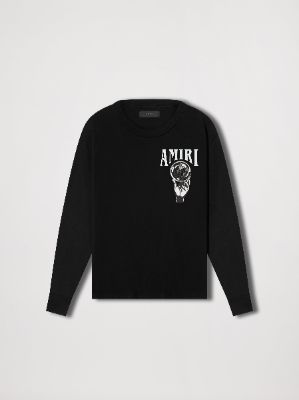 CRYSTAL BALL LONG SLEEVE TEE - BLACK sold by AMIRI
