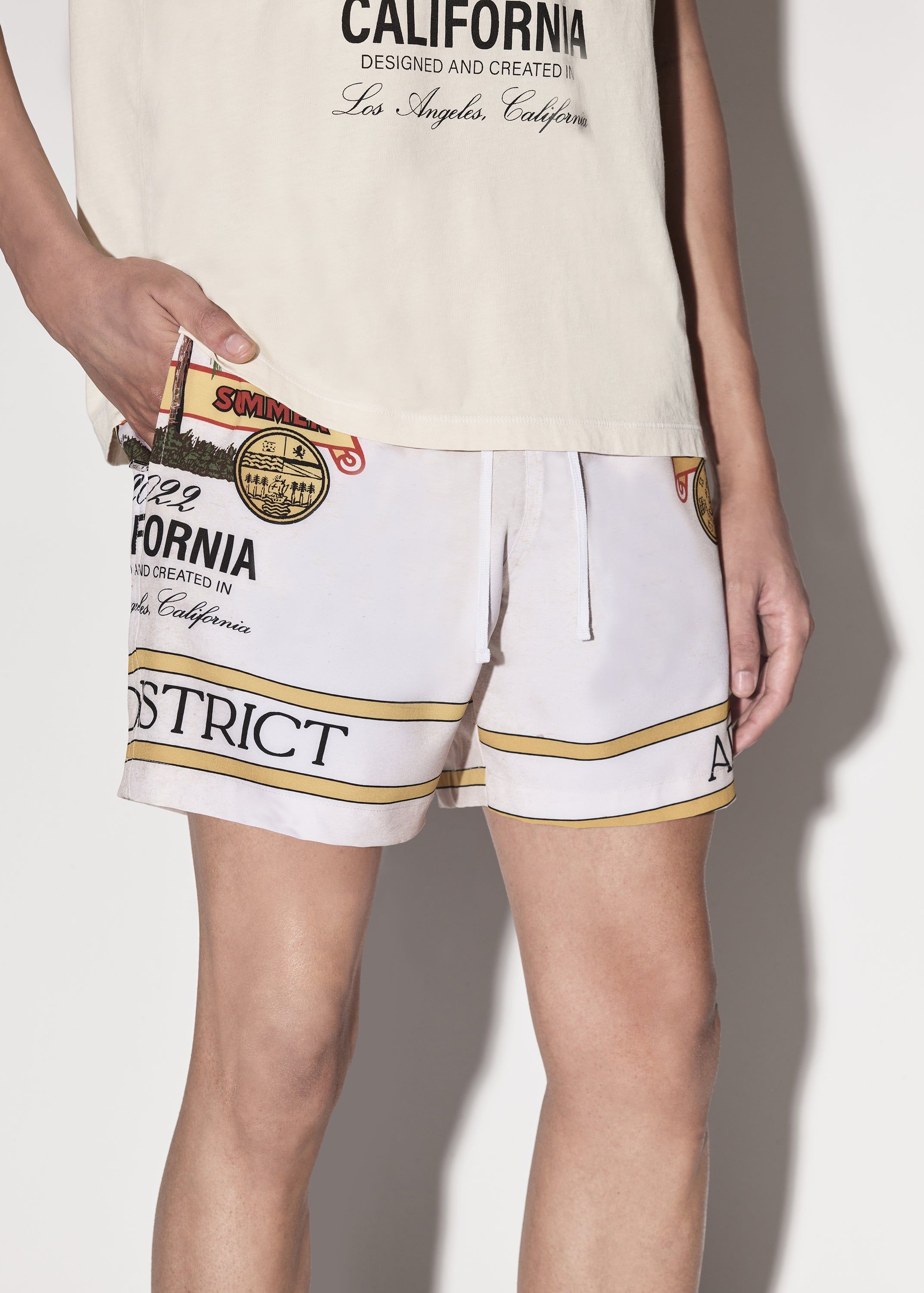 AMIRI RUM LABEL SWIM TRUNK - ALABASTER sold by AMIRI product image thumbnail 5