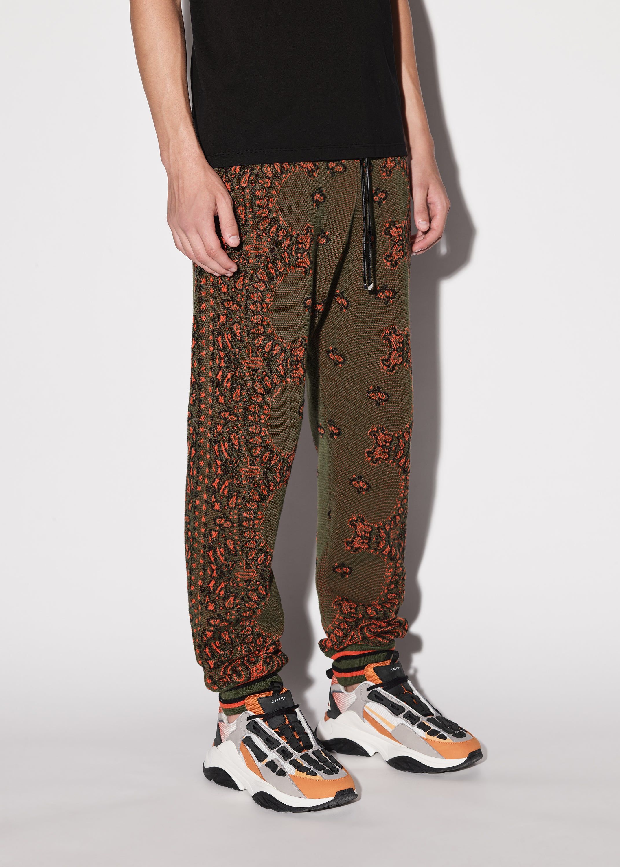 BANDANA B-BALL SWEATPANTS - GREEN / ORANGE sold by AMIRI product image thumbnail 3