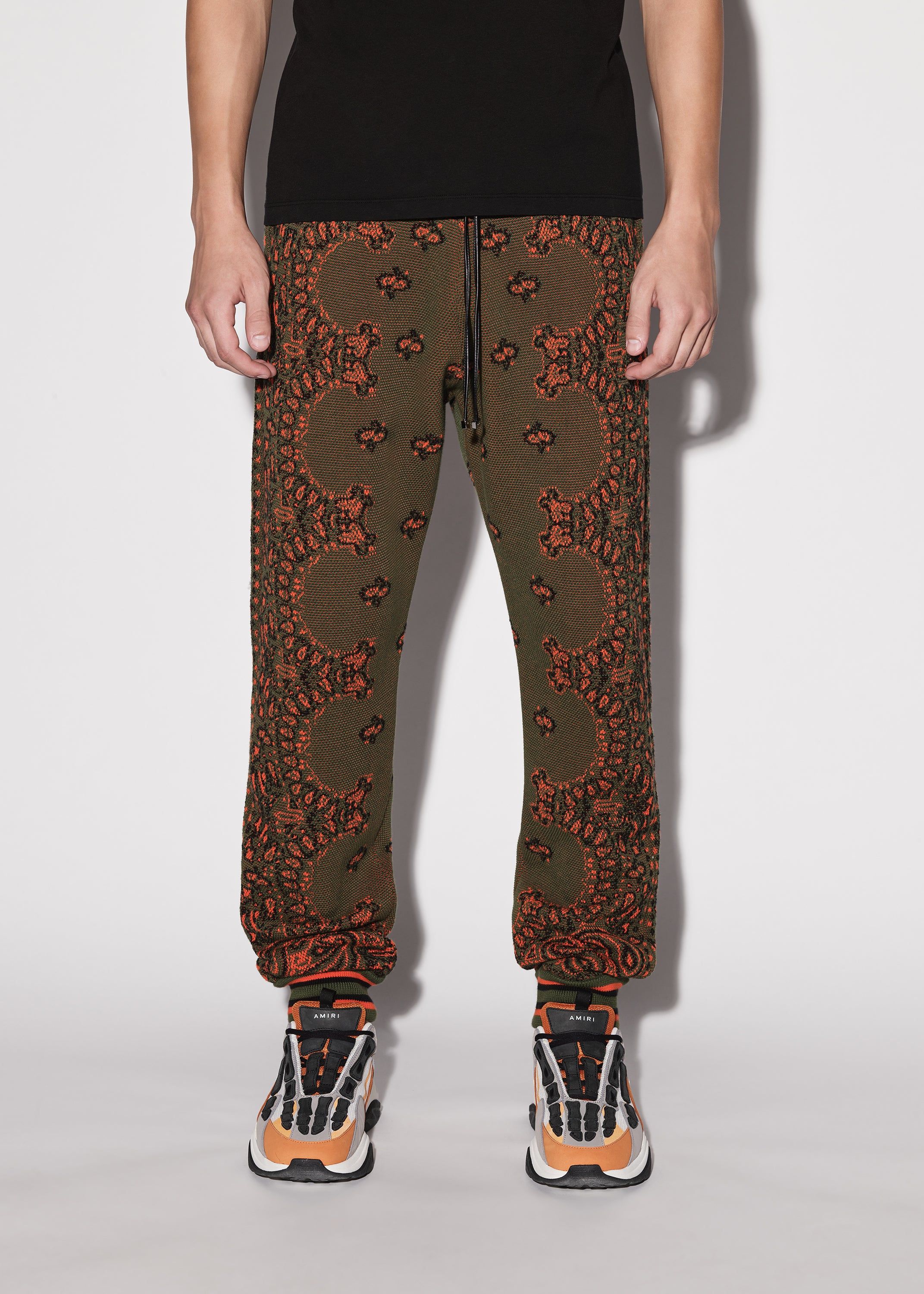 BANDANA B-BALL SWEATPANTS - GREEN / ORANGE sold by AMIRI product image thumbnail 2