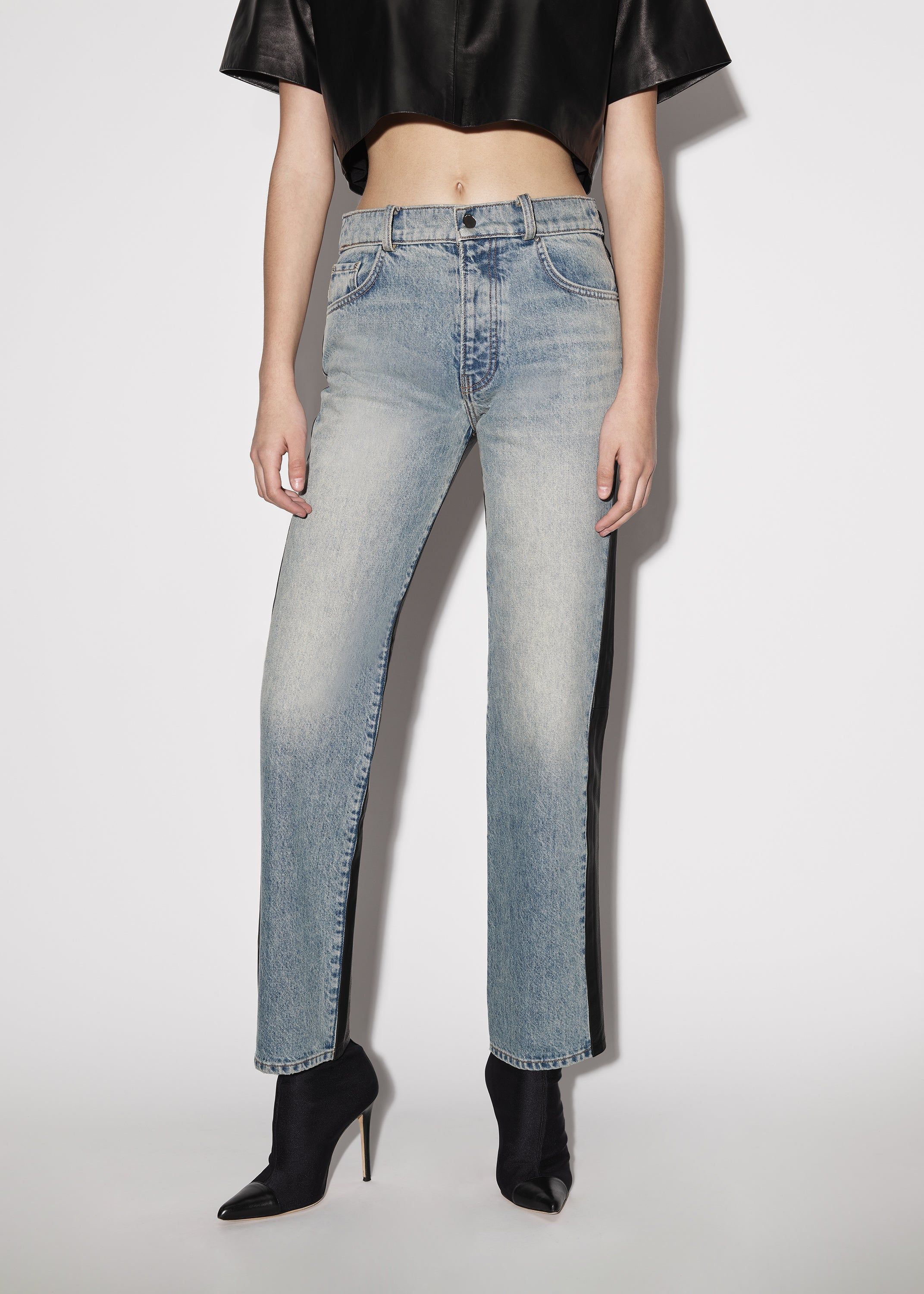 WOMEN - COMBO STRAIGHT - Vintage Indigo / Black sold by AMIRI product image thumbnail 3