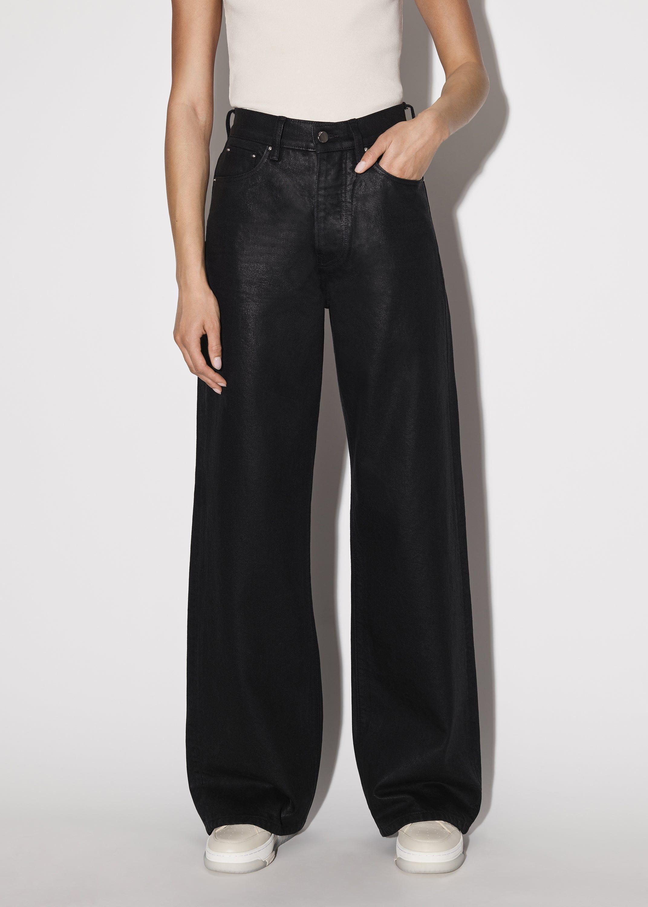 WOMEN - HIGH RISE WIDE LEG - BLACK sold by AMIRI product image thumbnail 3